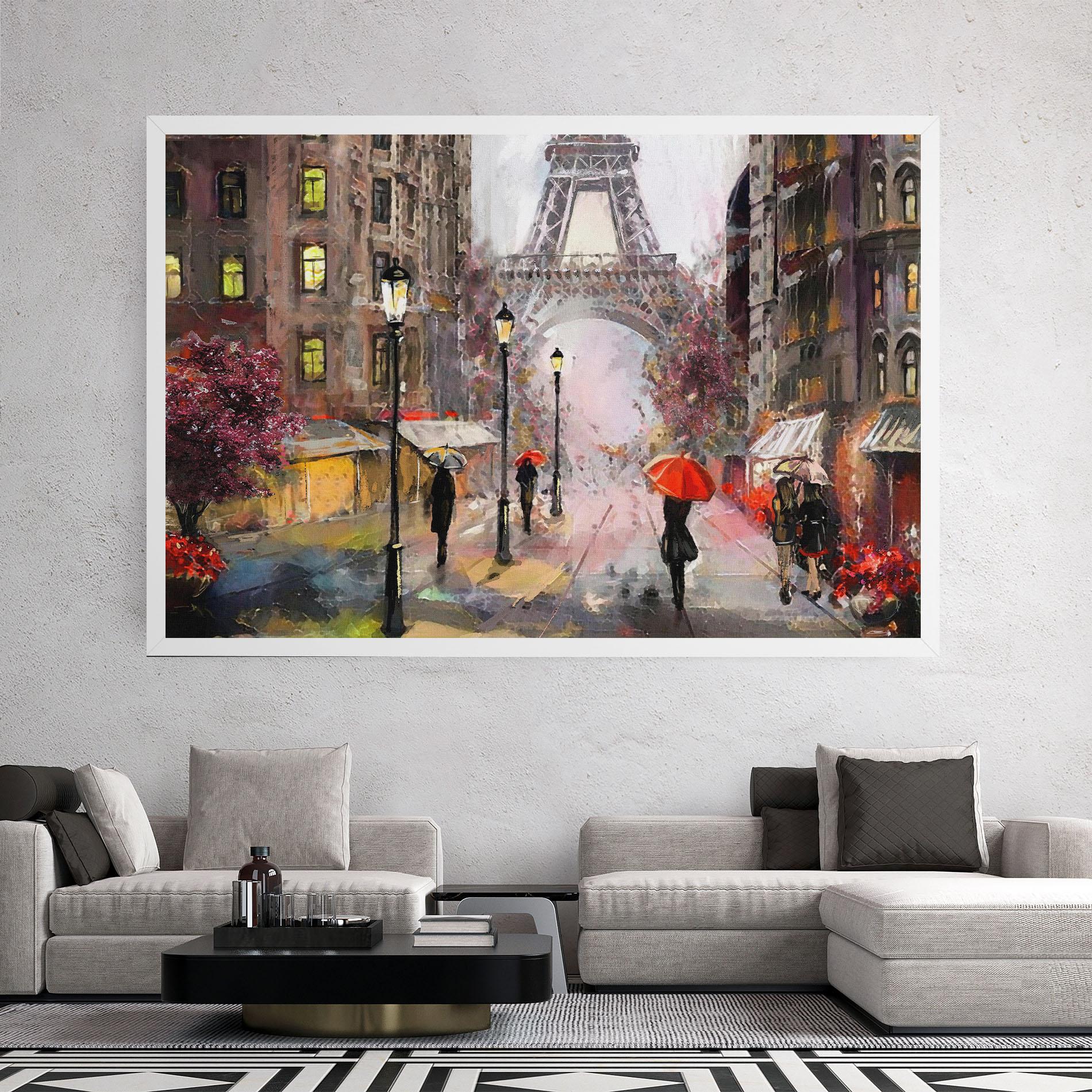 Leinwandbild Paris Colours mockup 2