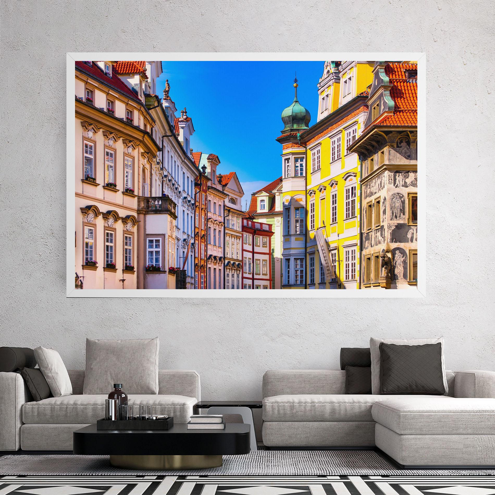 Leinwandbild Prague Buildings mockup 2