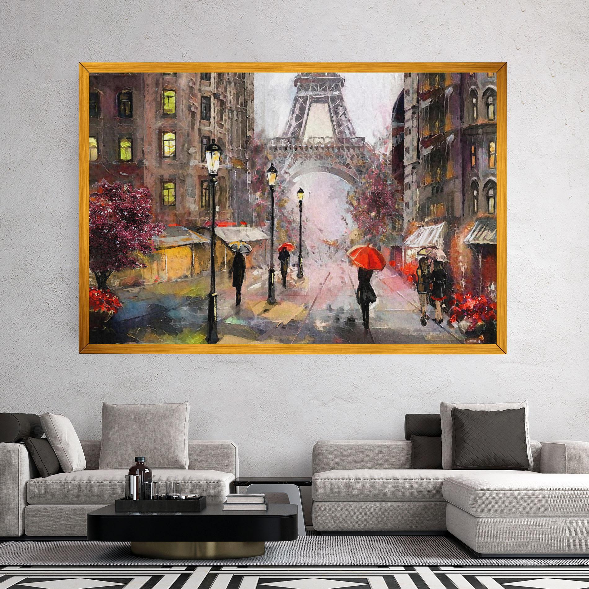 Leinwandbild Paris Colours mockup 2
