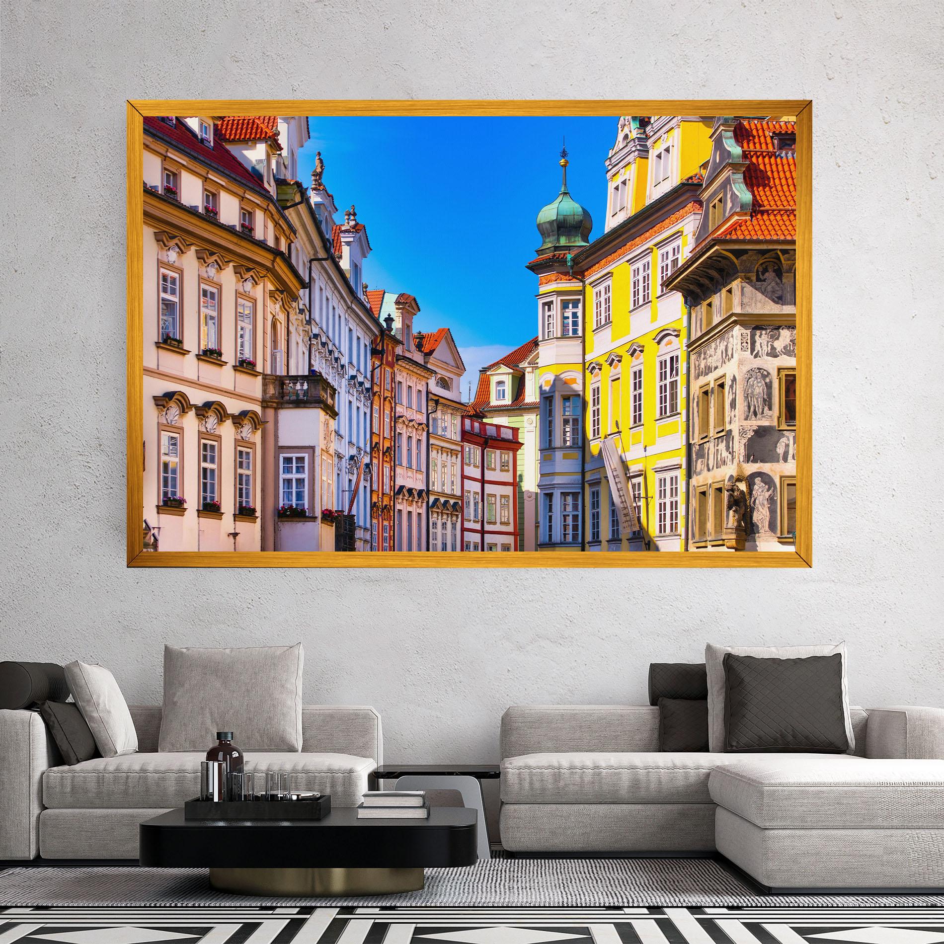 Leinwandbild Prague Buildings mockup 2