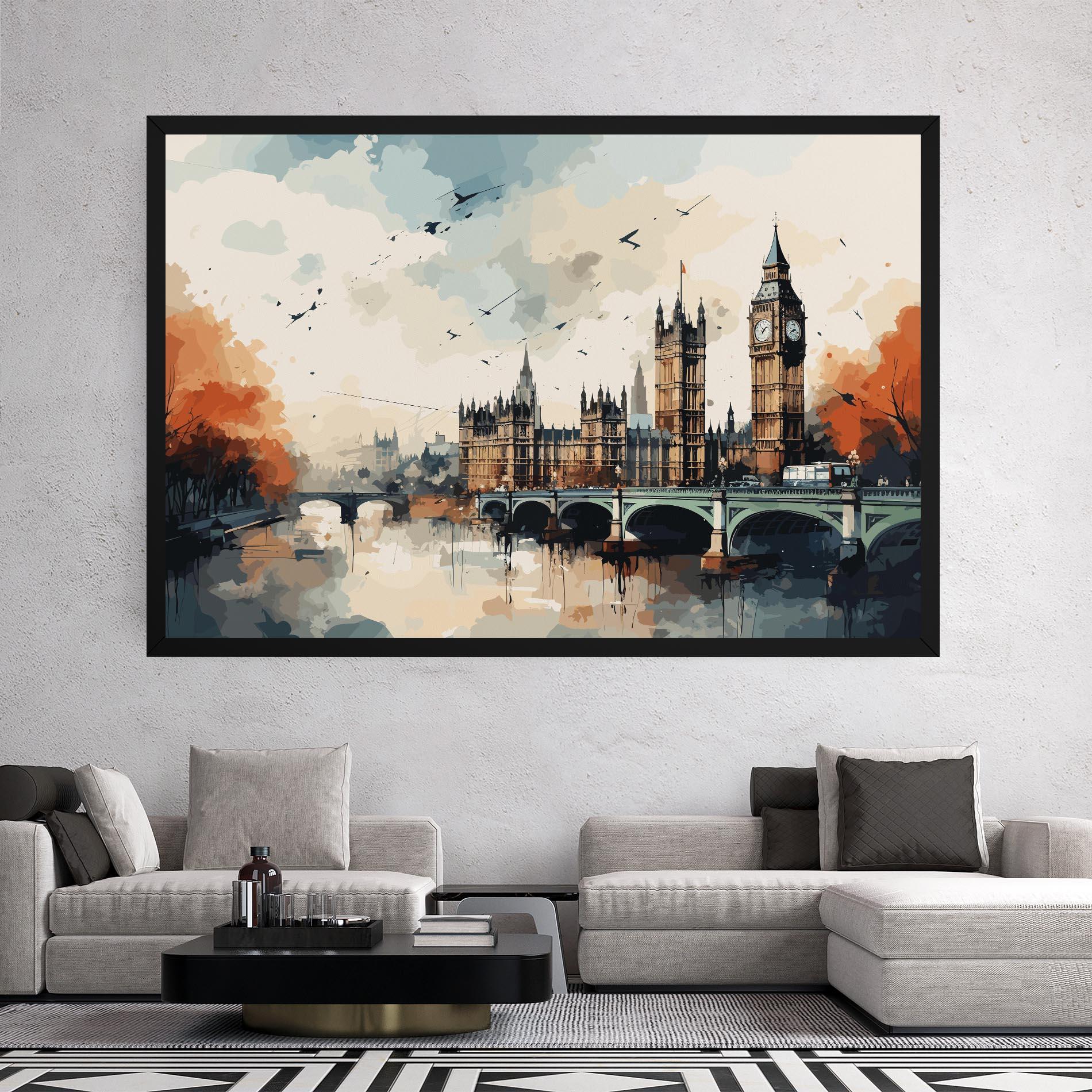 Leinwandbild England Art mockup 2