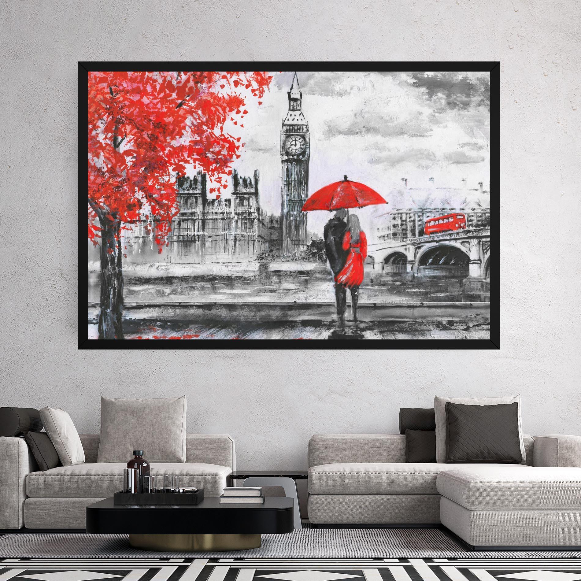 Leinwandbild London Love mockup 2