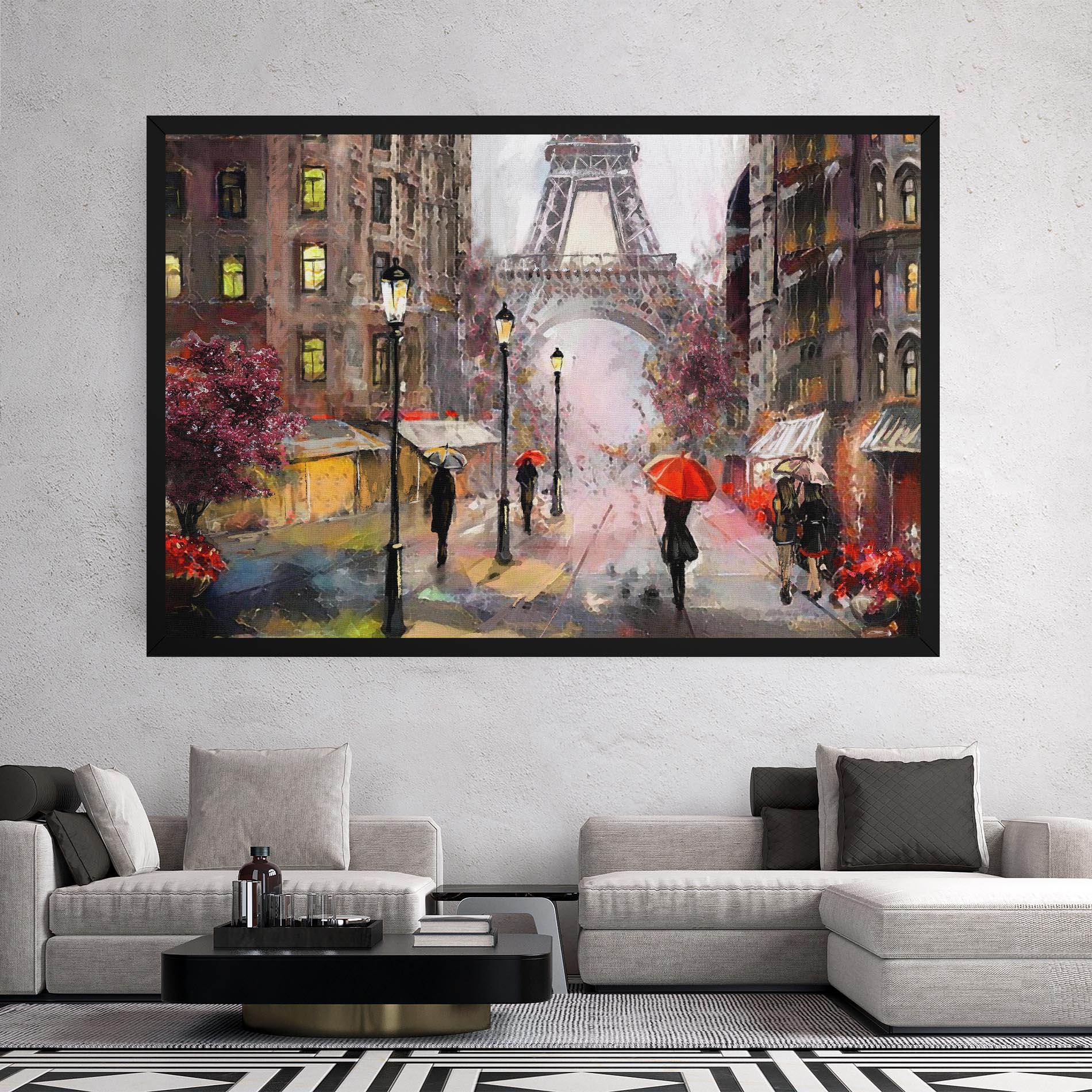 Leinwandbild Paris Colours mockup 2