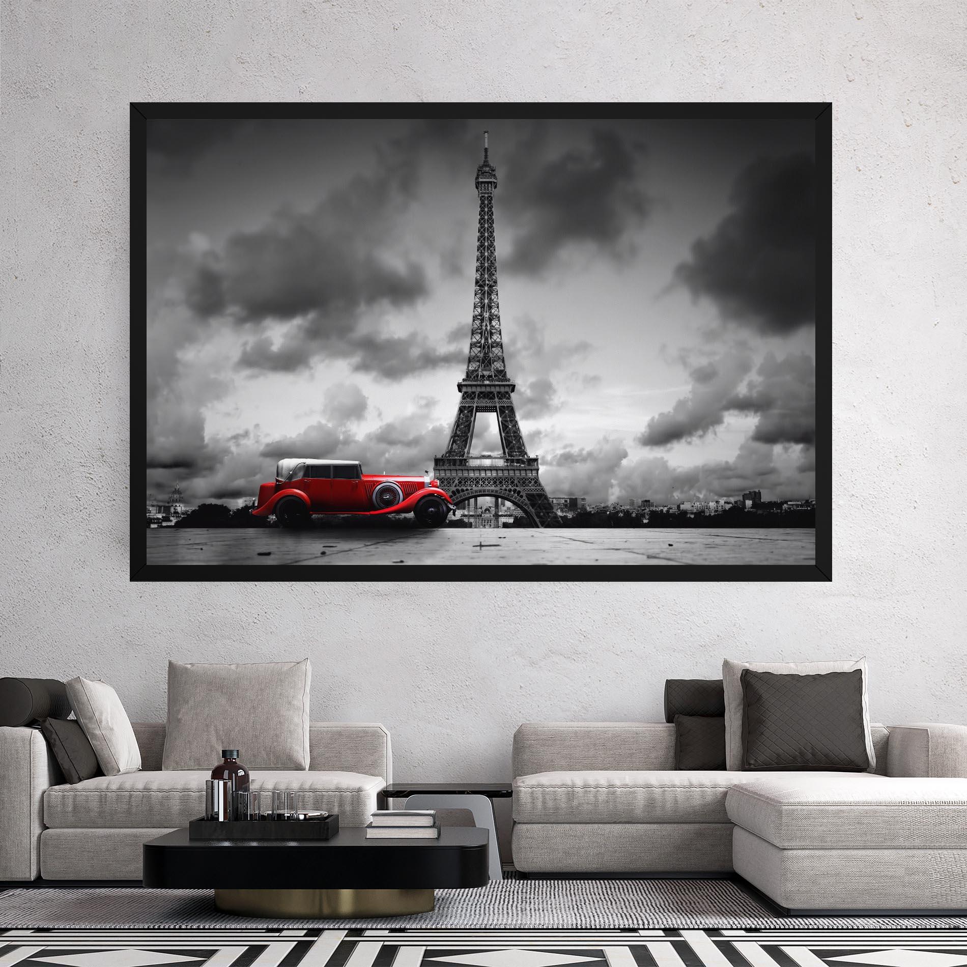 Leinwandbild Vintage Paris mockup 2