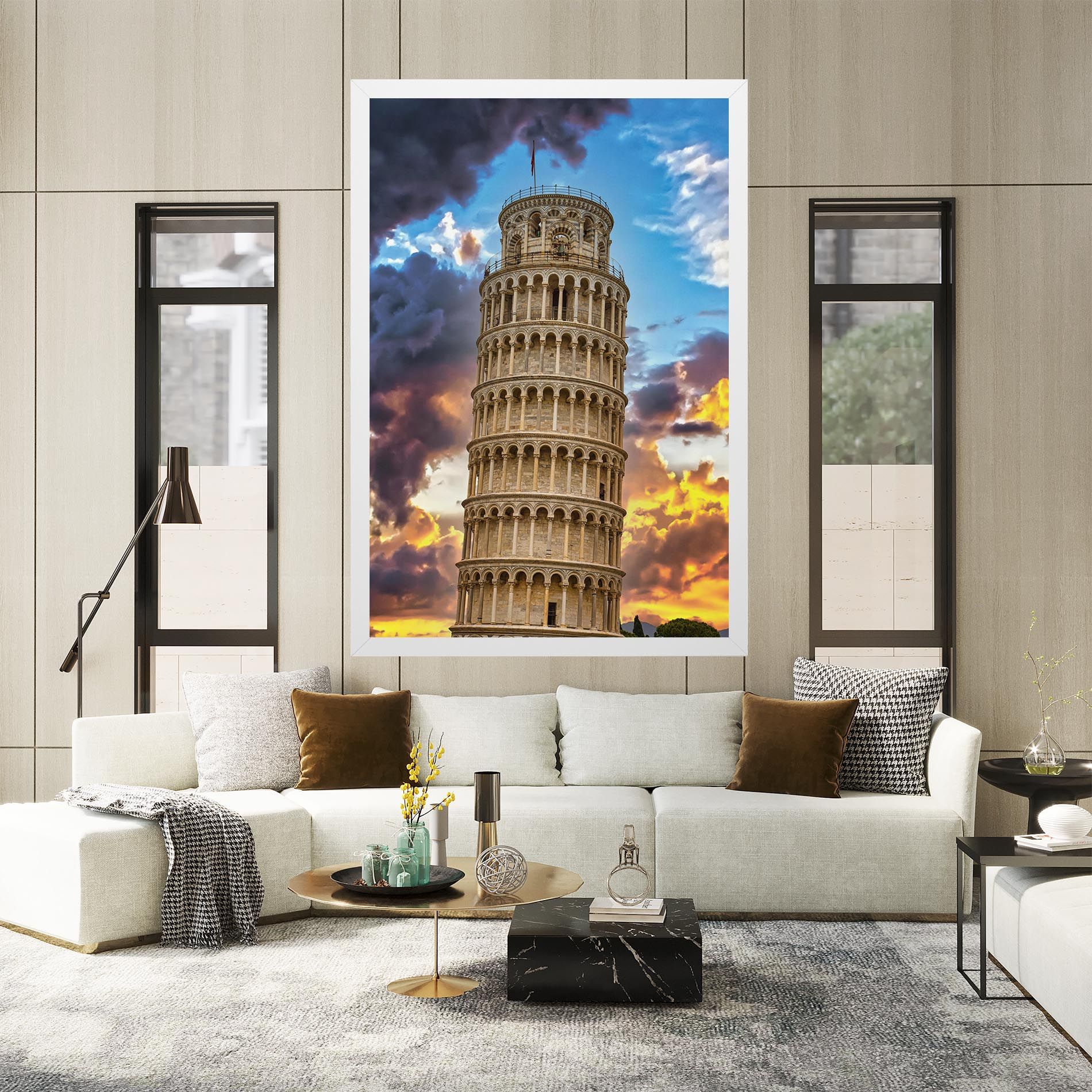 Tower Of Pisa Sunset mockup 2
