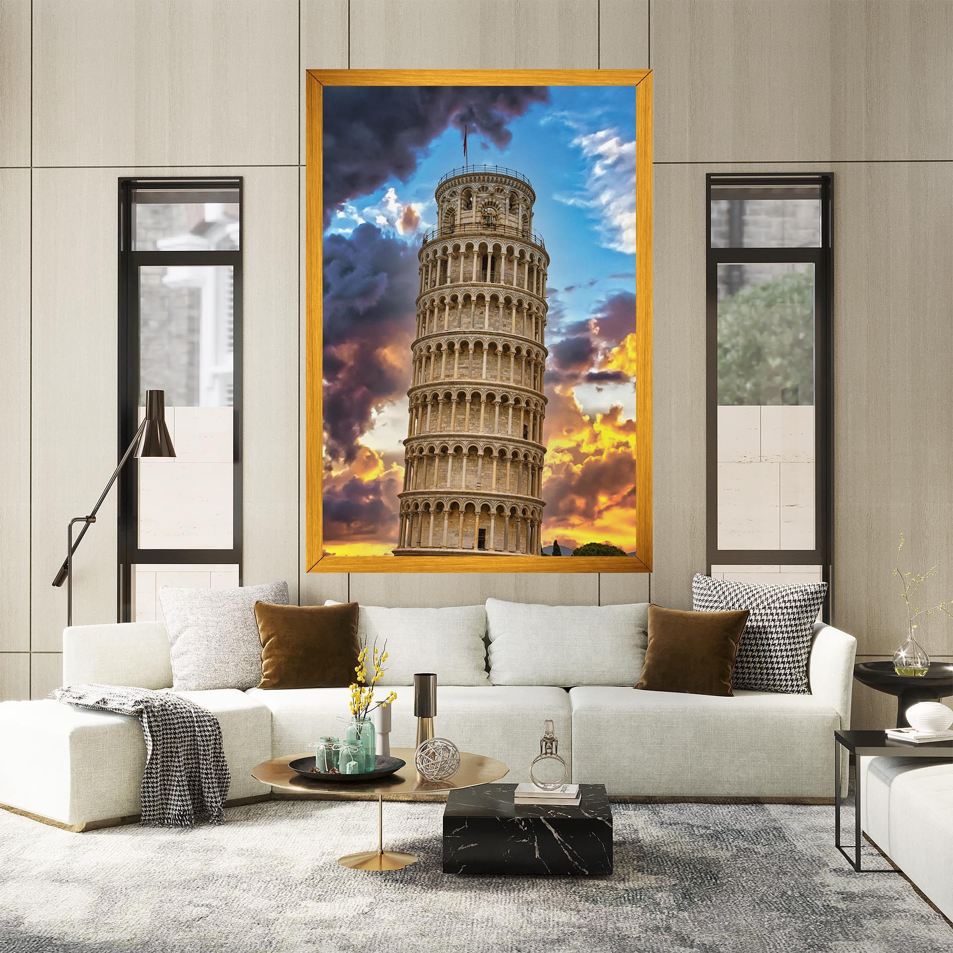 Tower Of Pisa Sunset mockup 2
