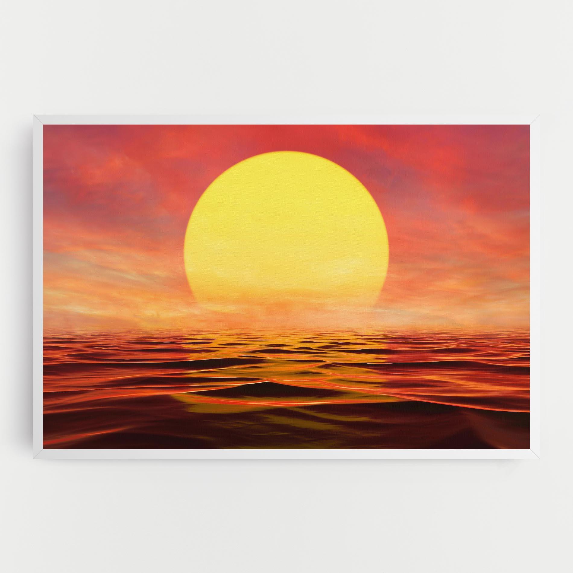 Leinwandbild Clouds Reflection Sky mockup 0