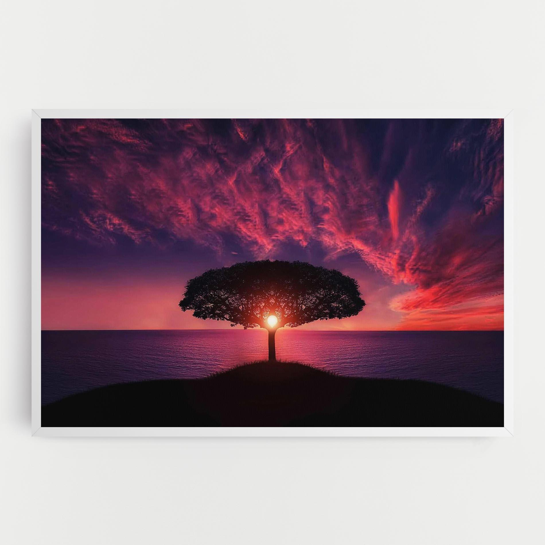 Leinwandbild Sun Tree mockup 0