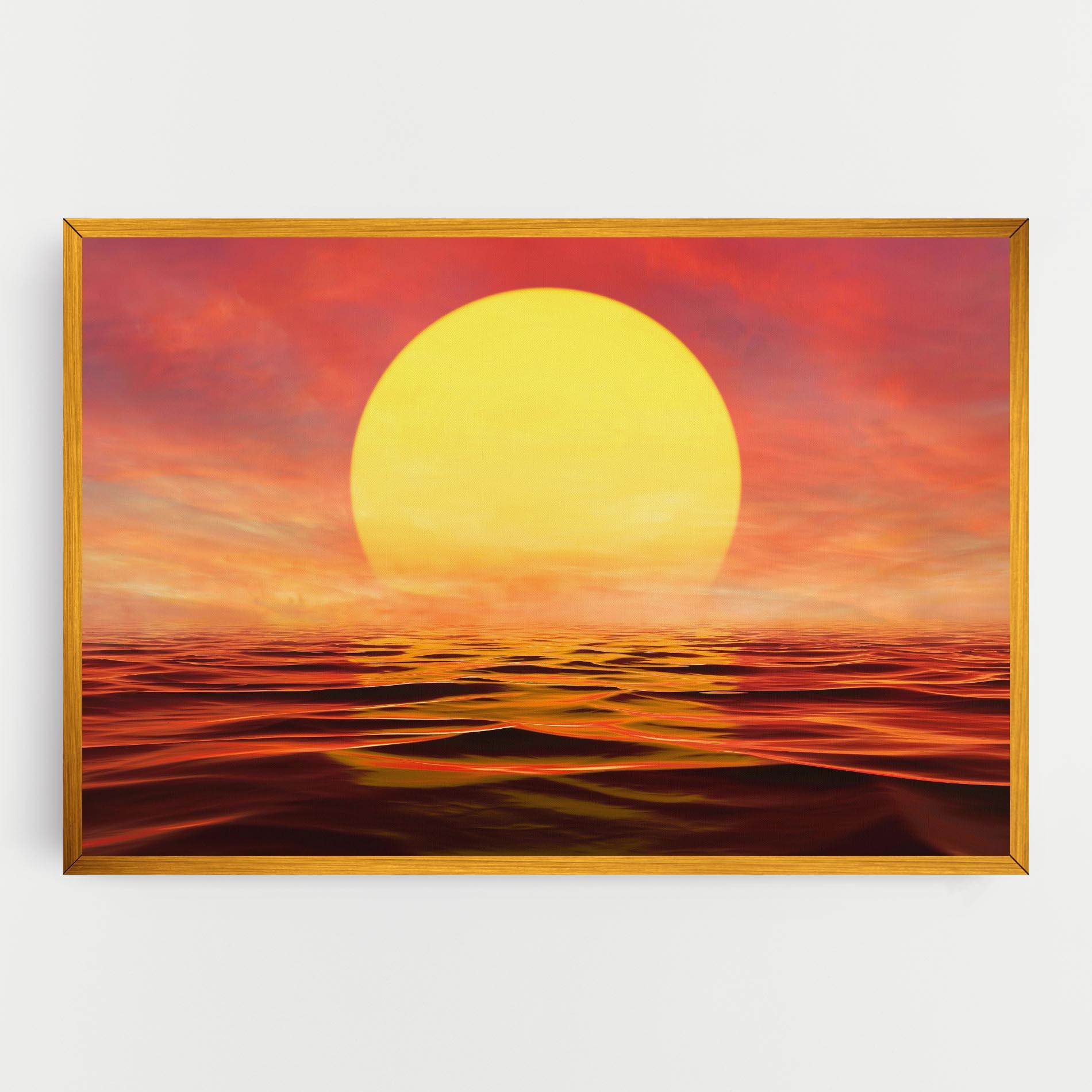 Leinwandbild Clouds Reflection Sky mockup 0