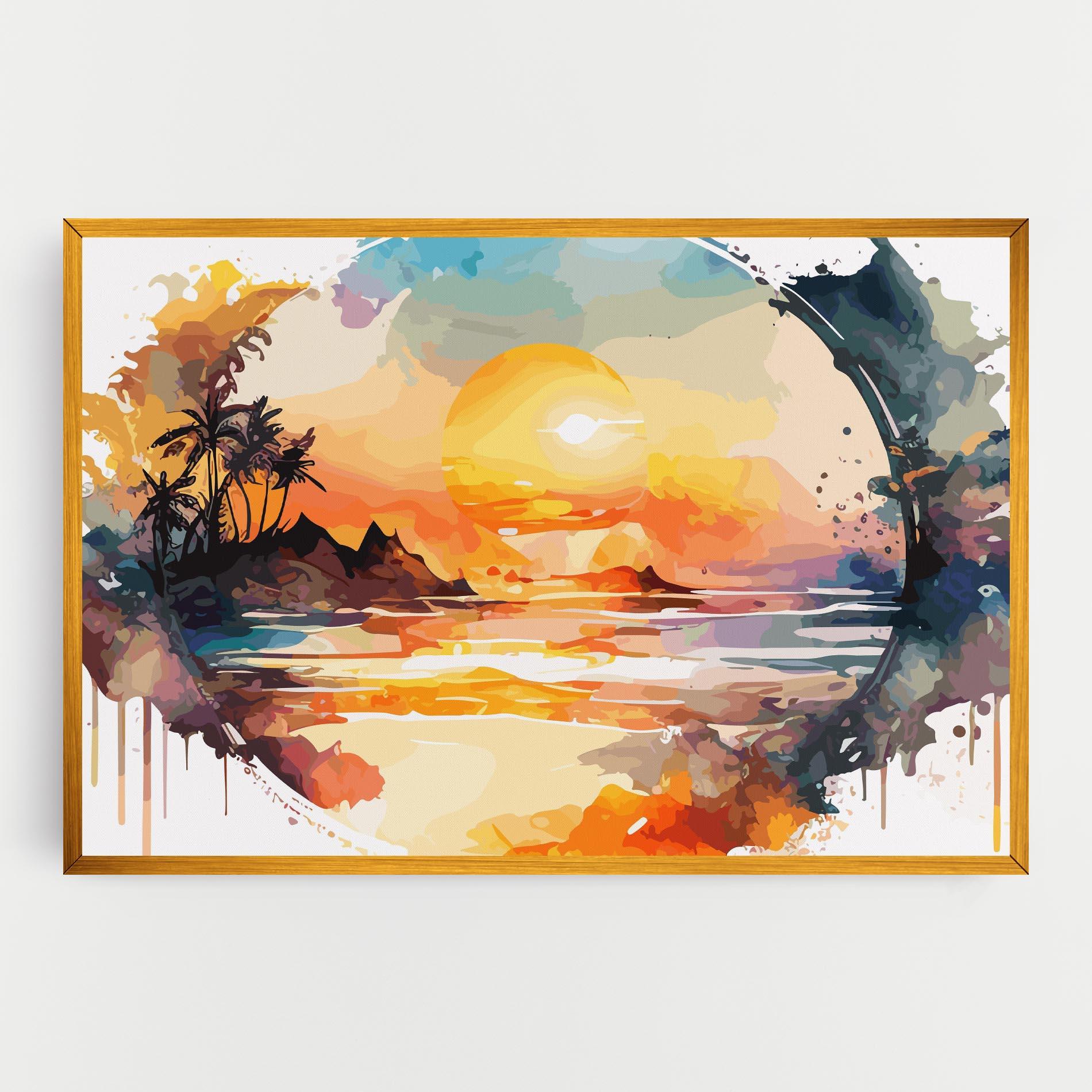 Leinwandbild Sunrise Art mockup 0