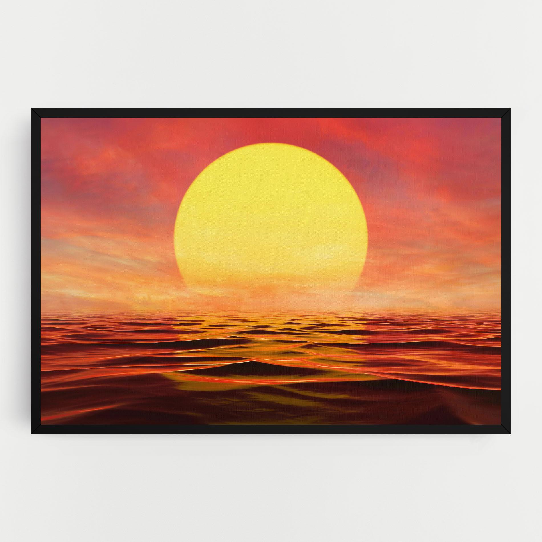 Leinwandbild Clouds Reflection Sky mockup 0