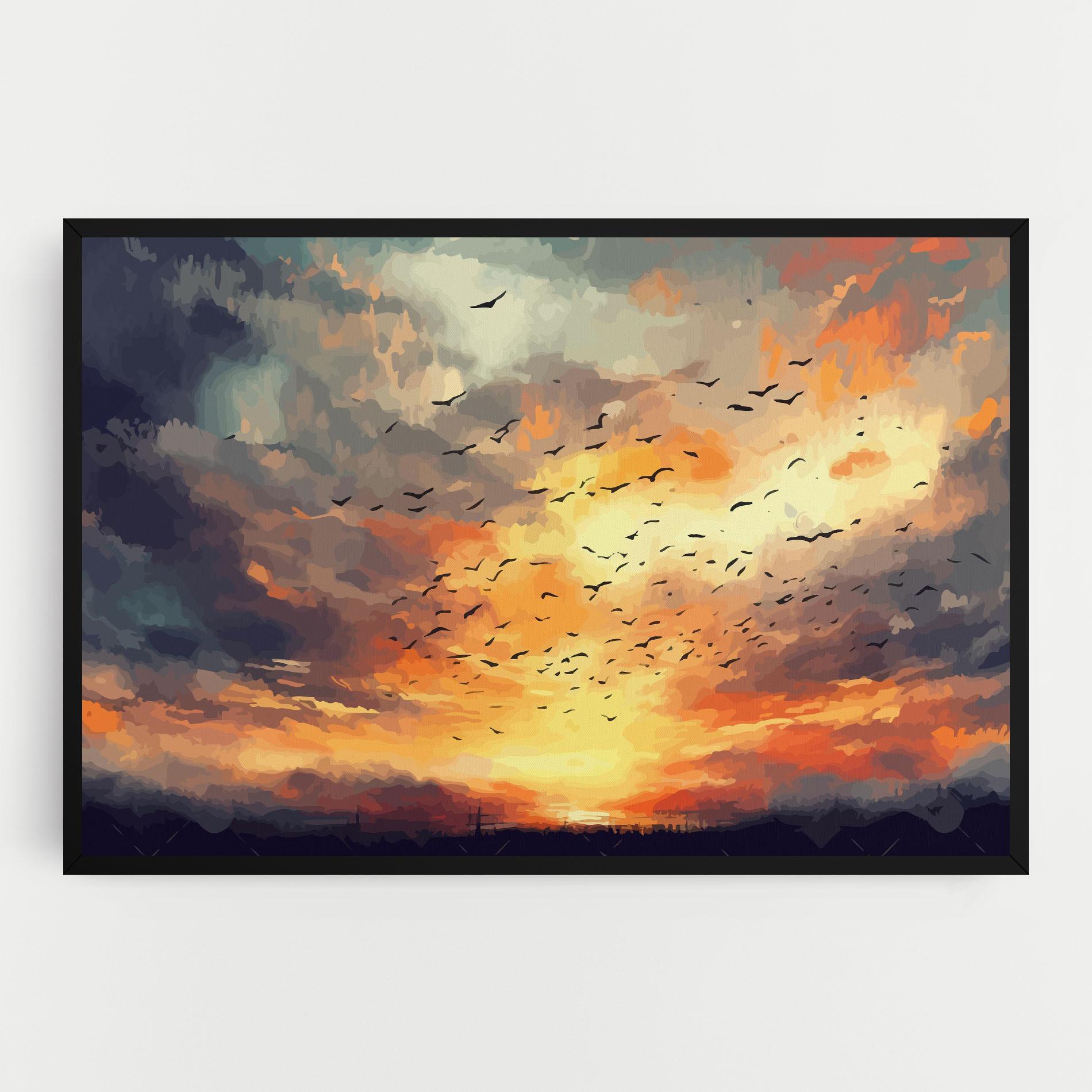 Leinwandbild Majestic Sunset mockup 0