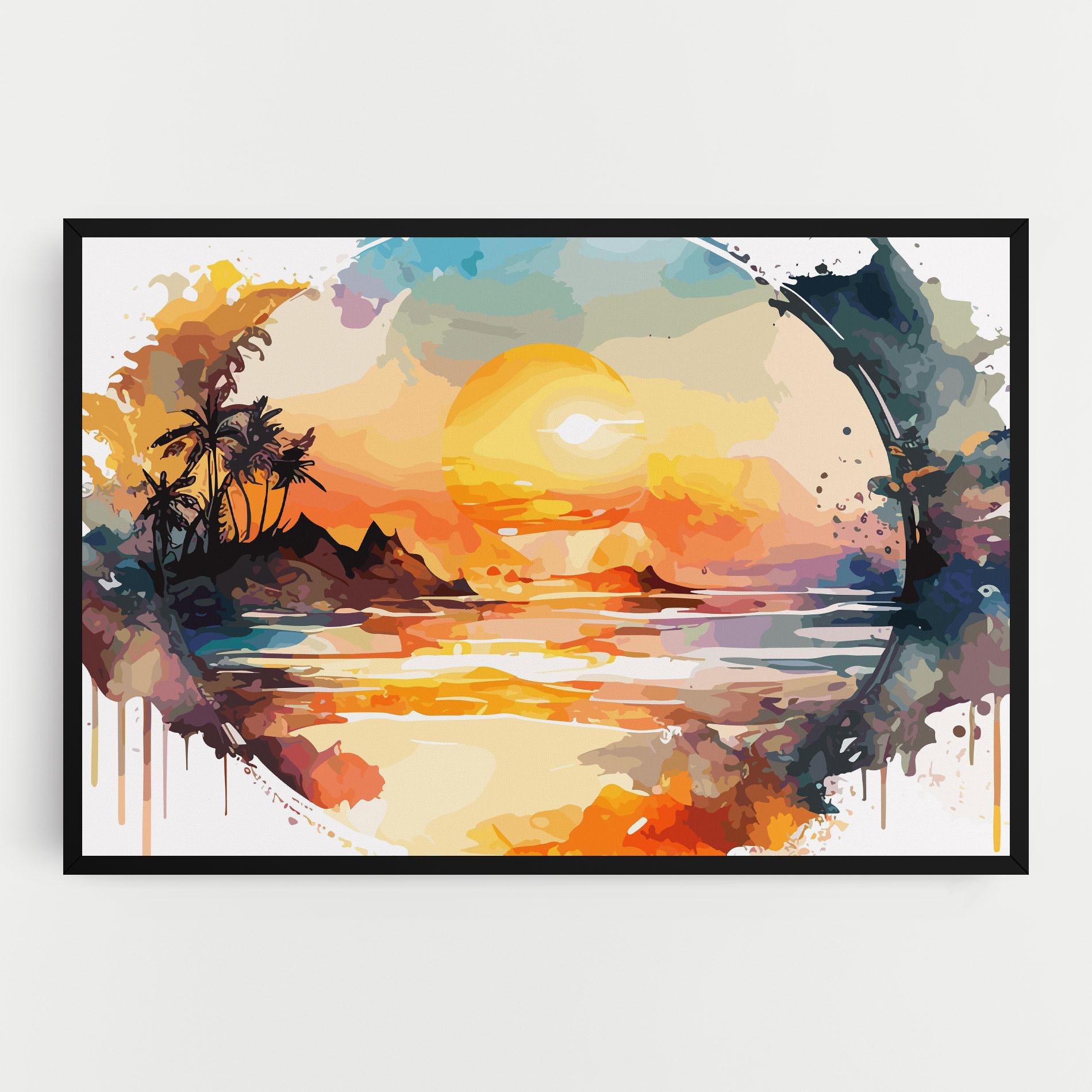 Leinwandbild Sunrise Art mockup 0