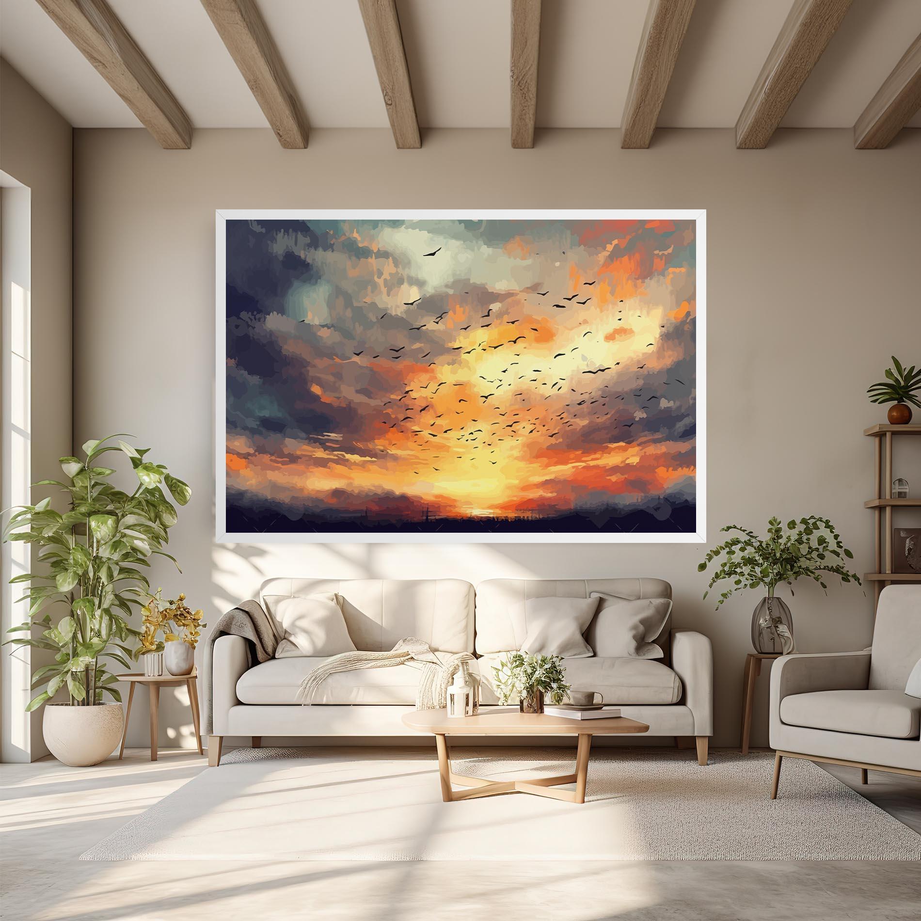 Leinwandbild Majestic Sunset mockup 6