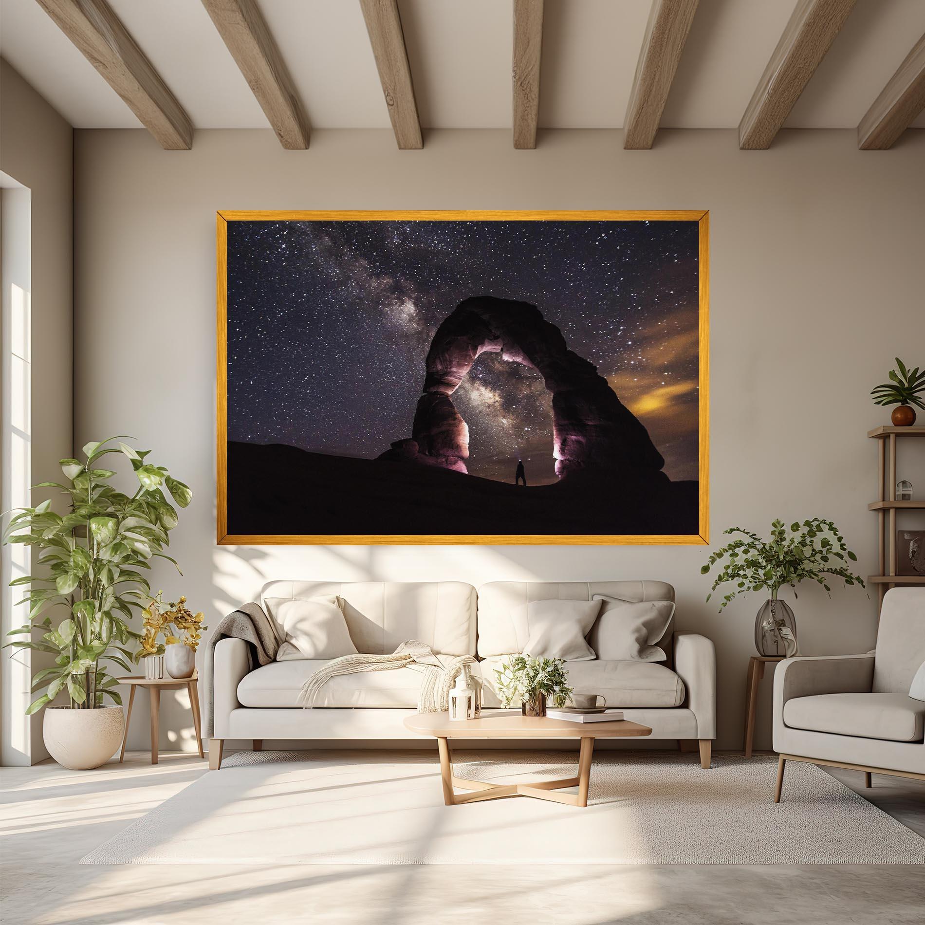 Leinwandbild Stars Landscape mockup 6