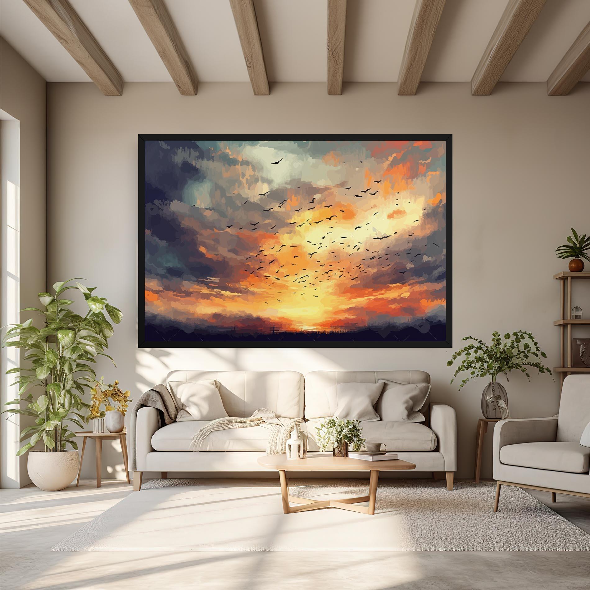 Leinwandbild Majestic Sunset mockup 6