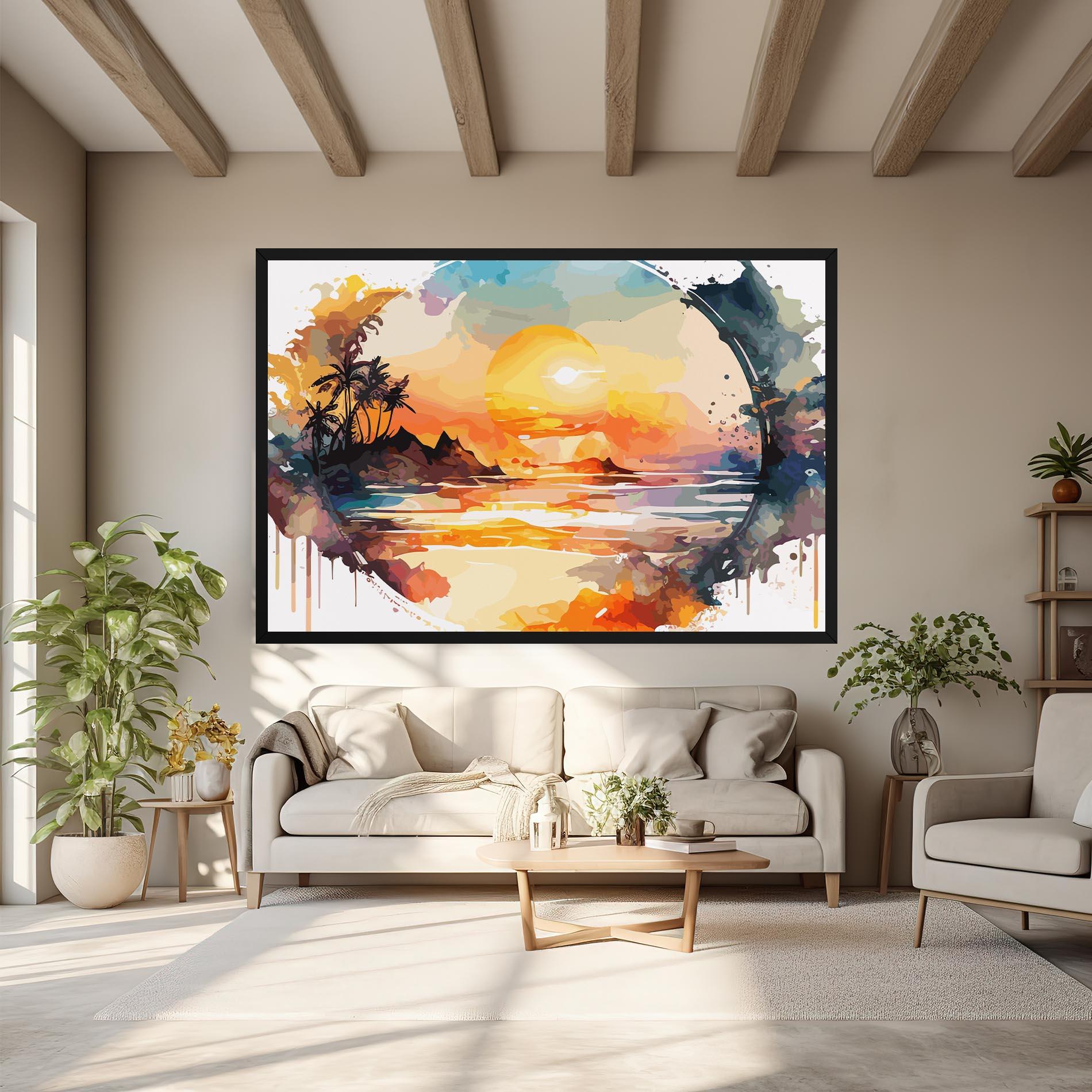 Leinwandbild Sunrise Art mockup 6