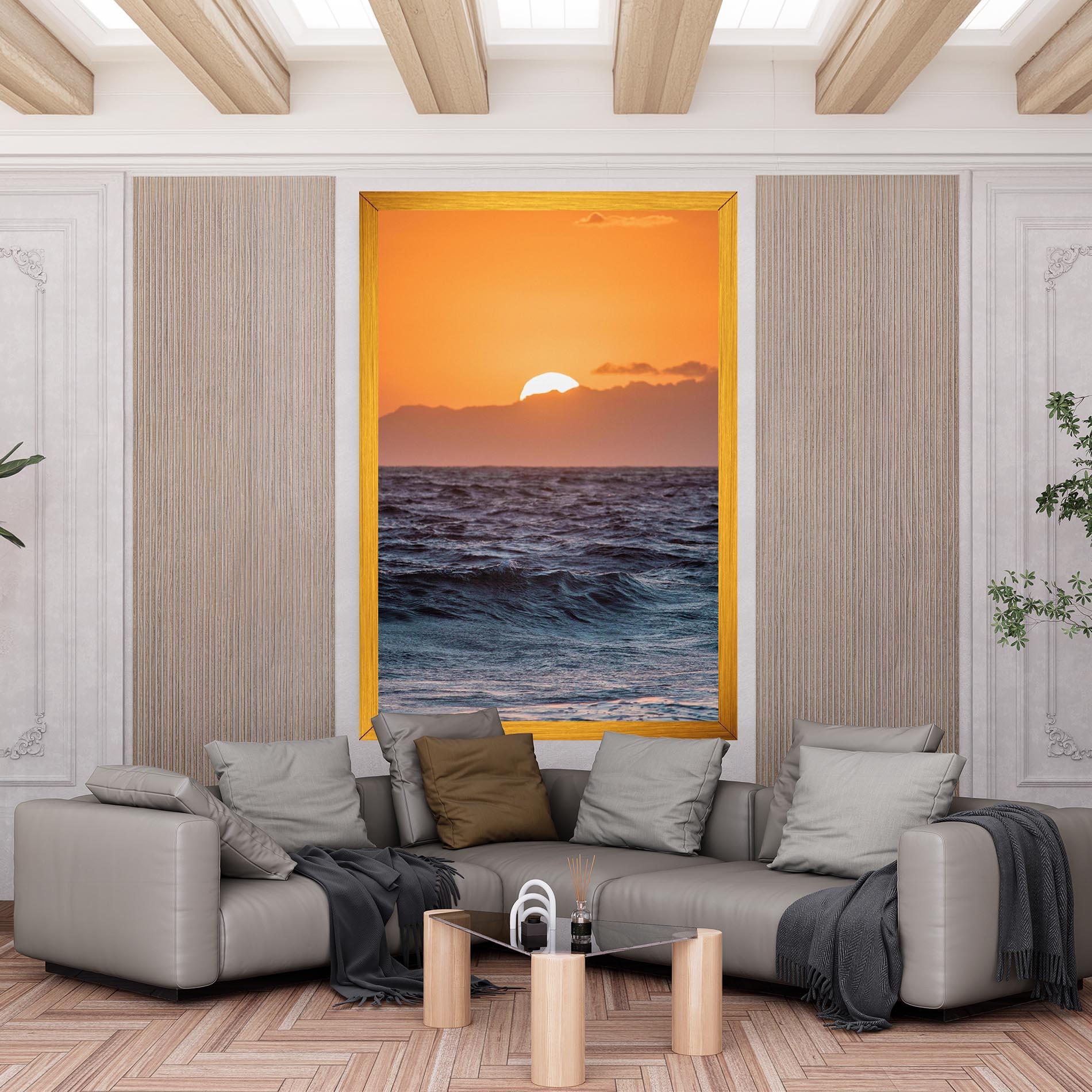 Leinwandbild Morning Waves mockup 6