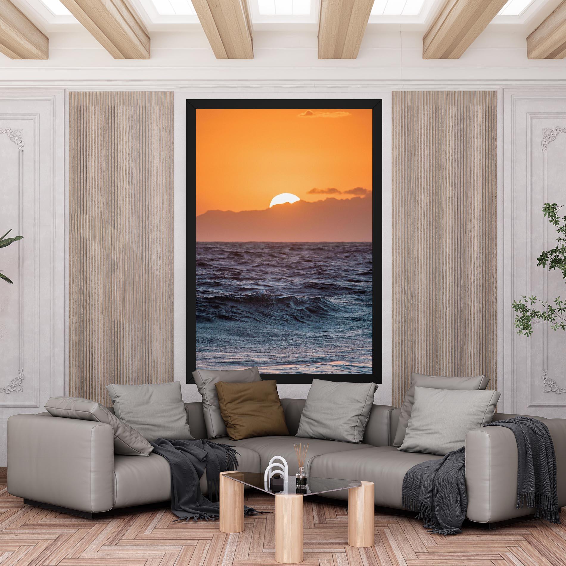 Leinwandbild Morning Waves mockup 6