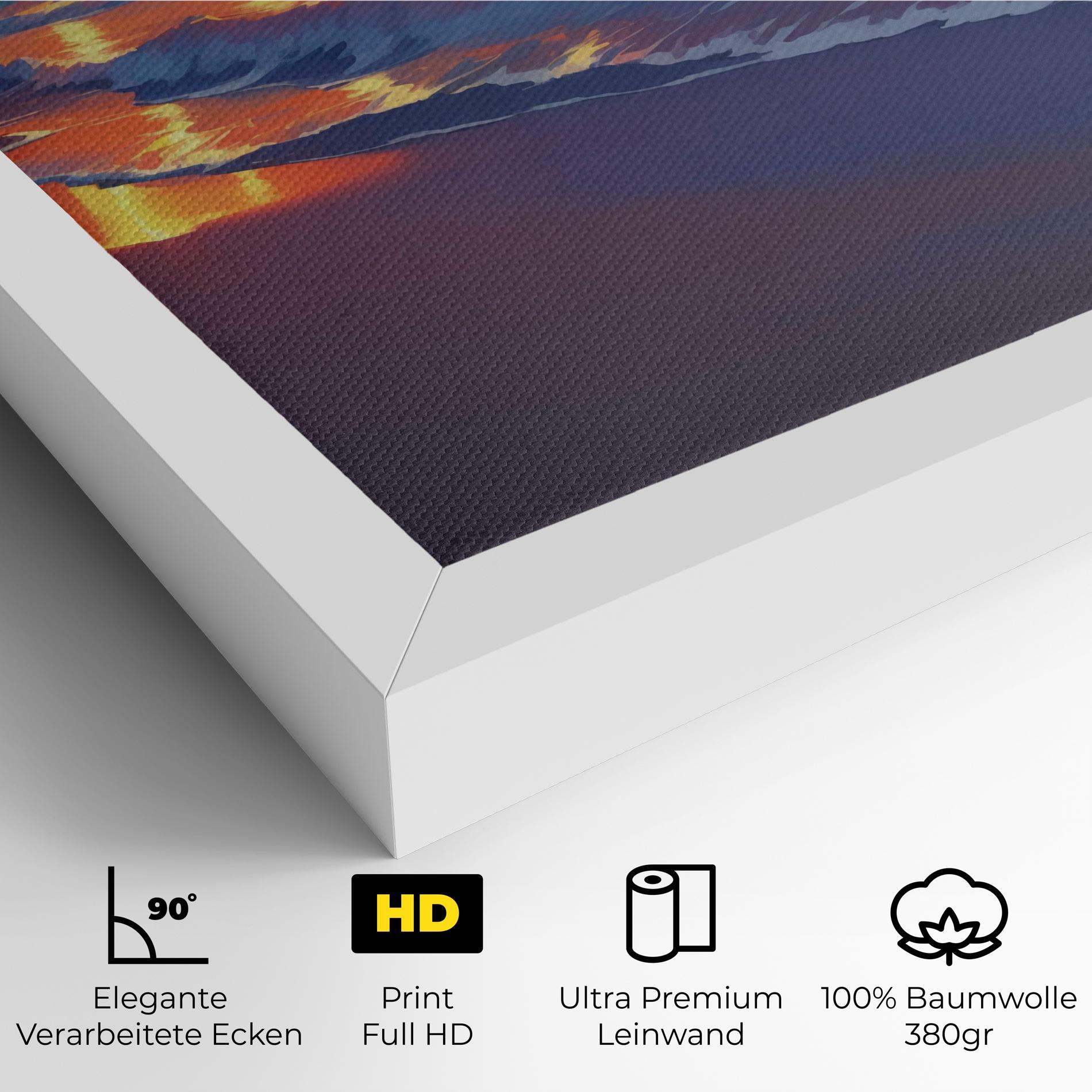 Leinwandbild Dreamy Beach Sunset mockup 4