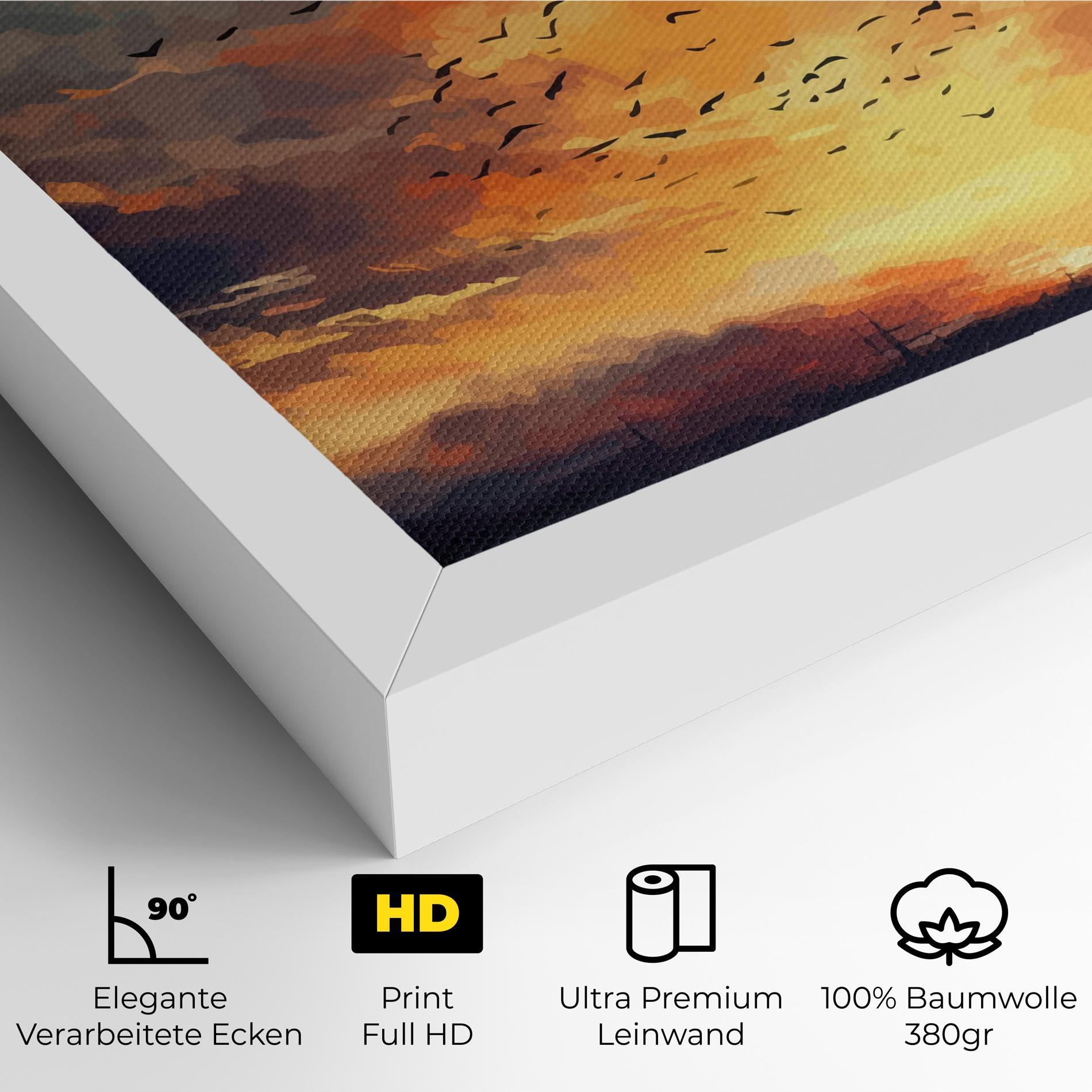 Leinwandbild Majestic Sunset mockup 4