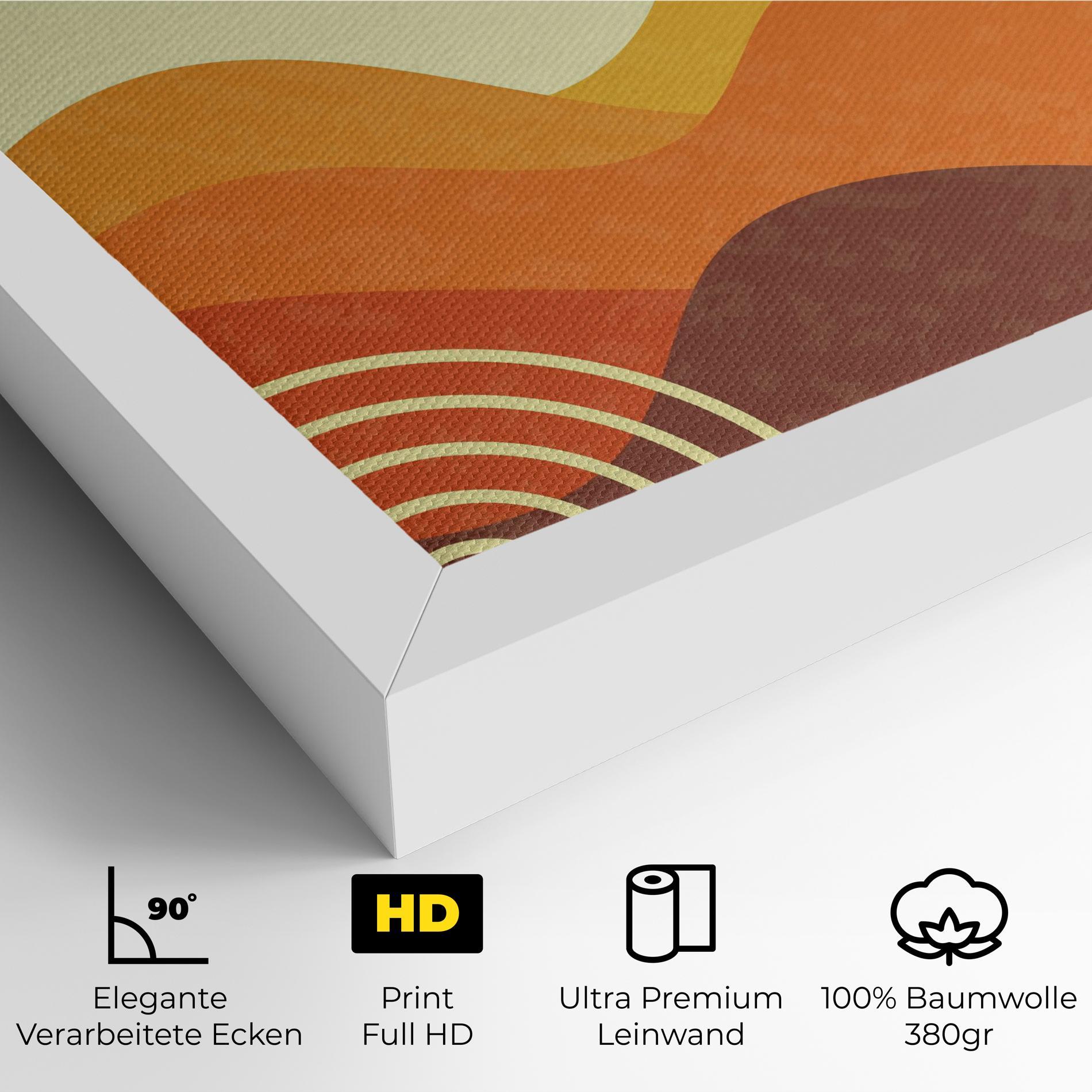 Leinwandbild Minimalist Sunset Art mockup 4