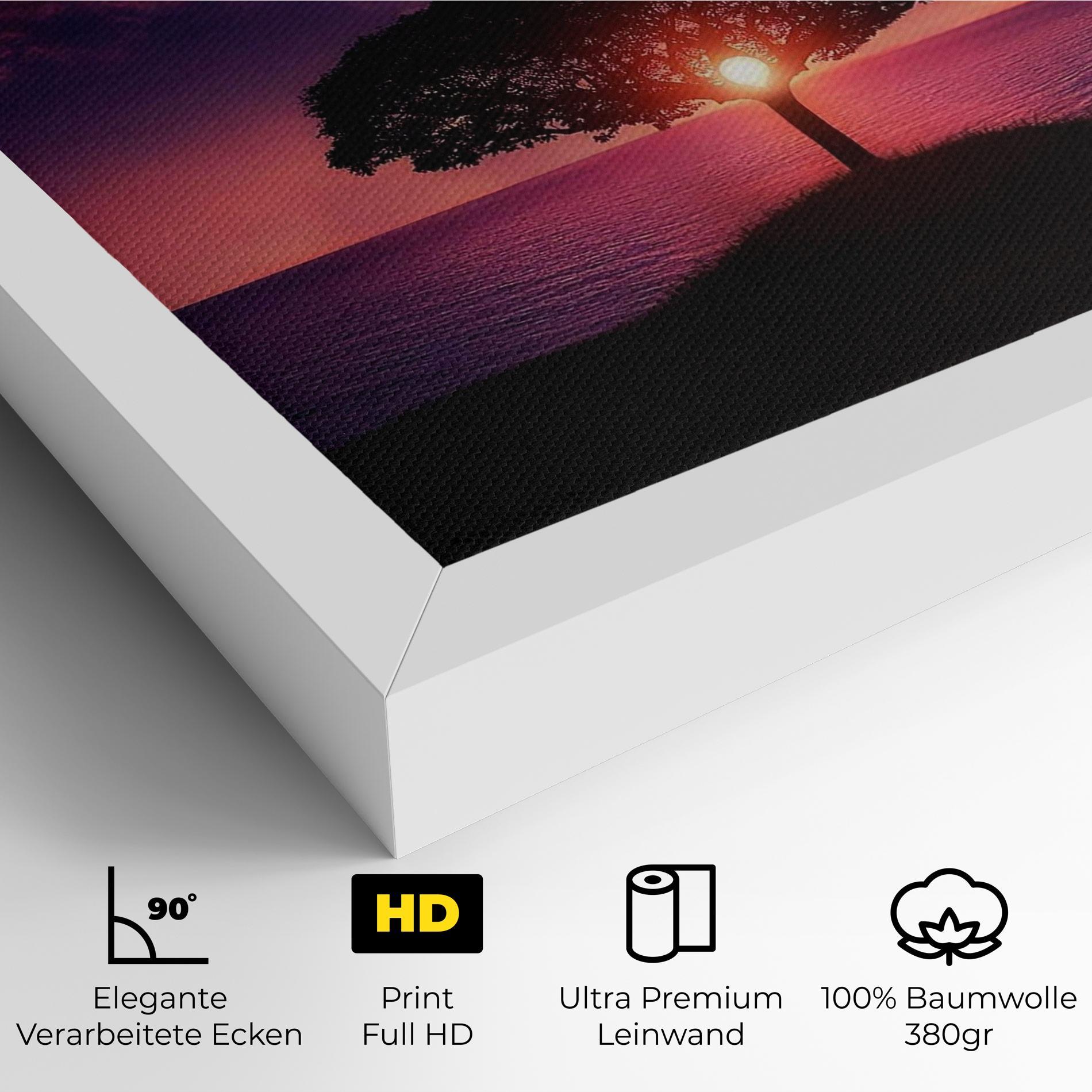 Leinwandbild Sun Tree mockup 4