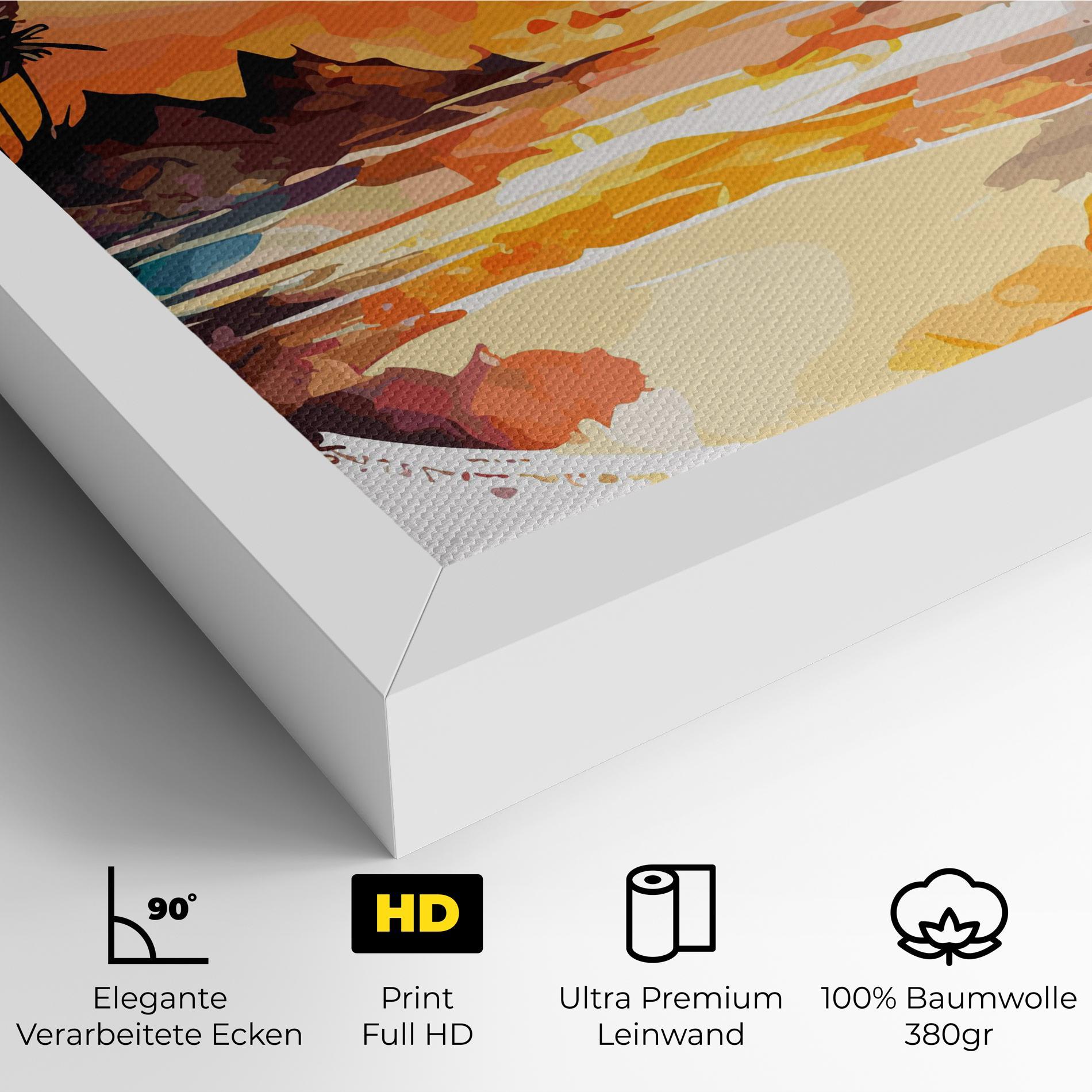 Leinwandbild Sunrise Art mockup 4