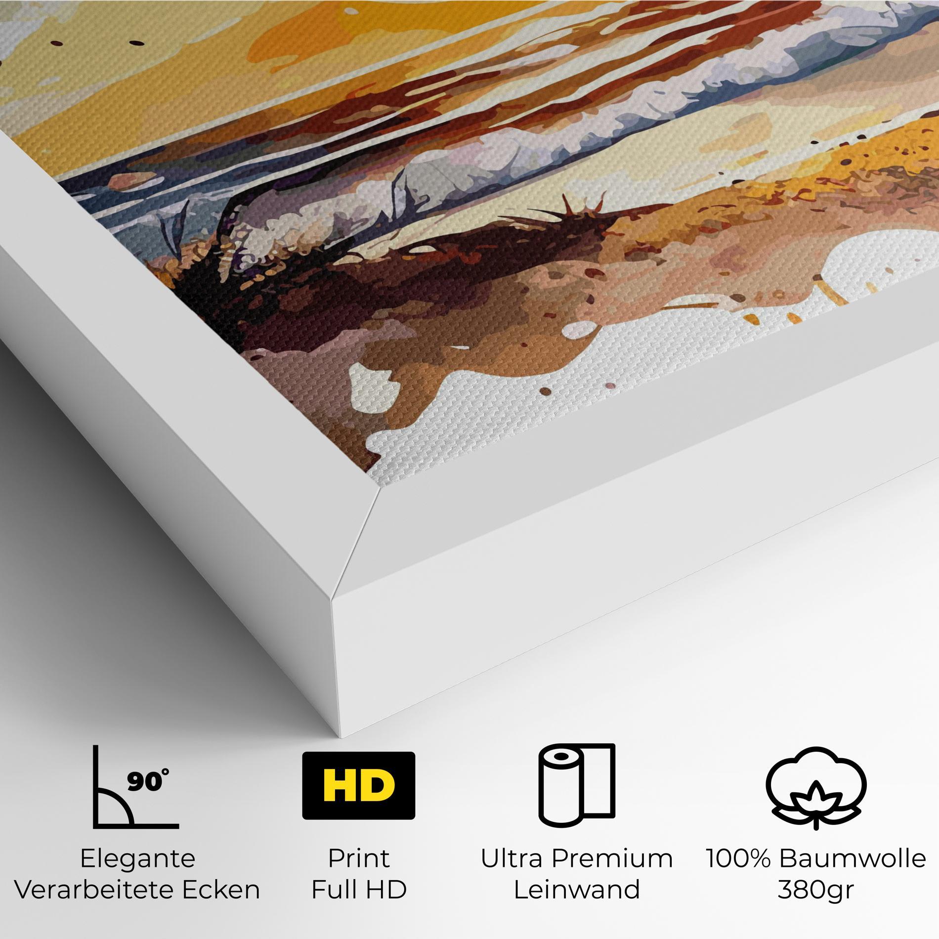 Leinwandbild Sunset Art View mockup 4