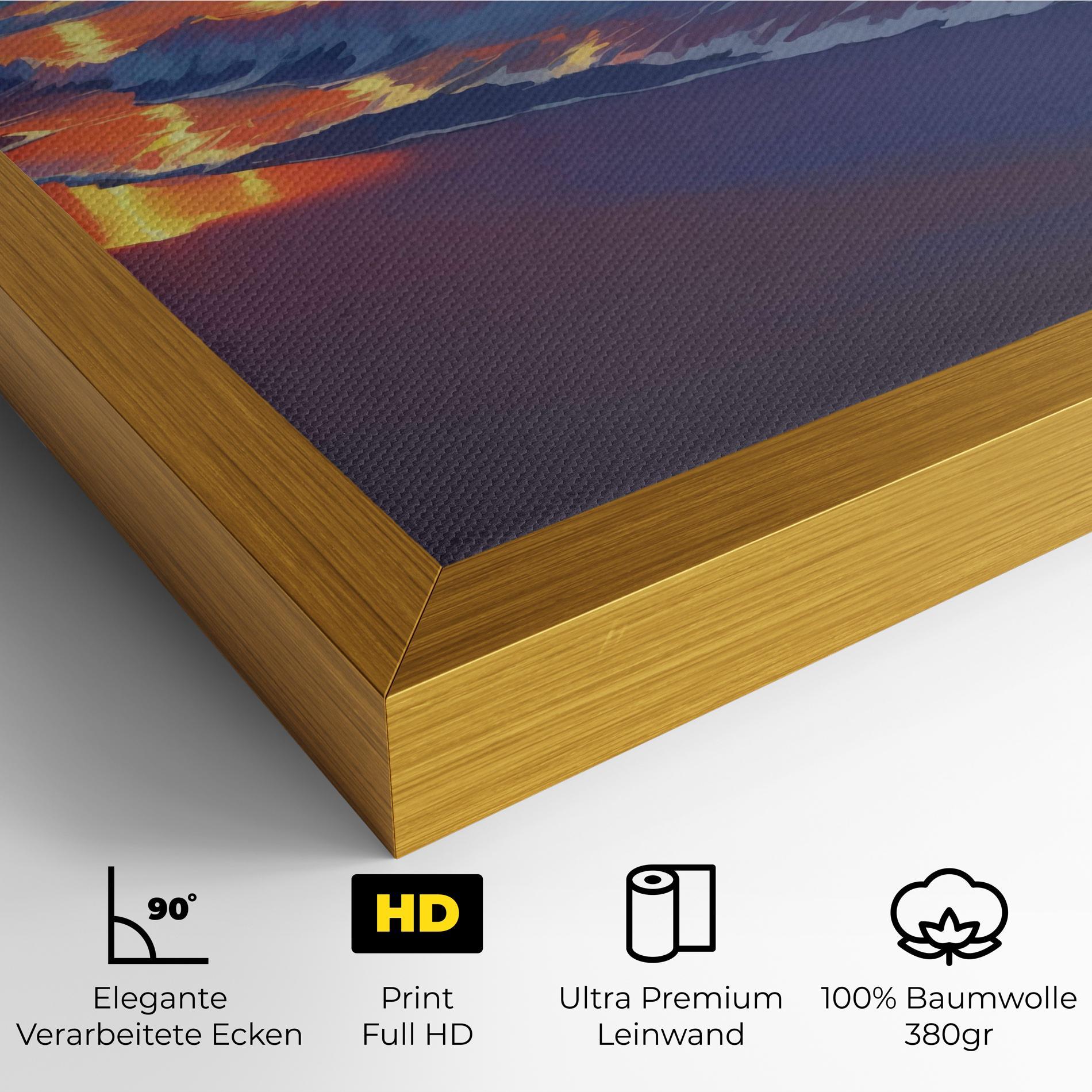 Leinwandbild Dreamy Beach Sunset mockup 4