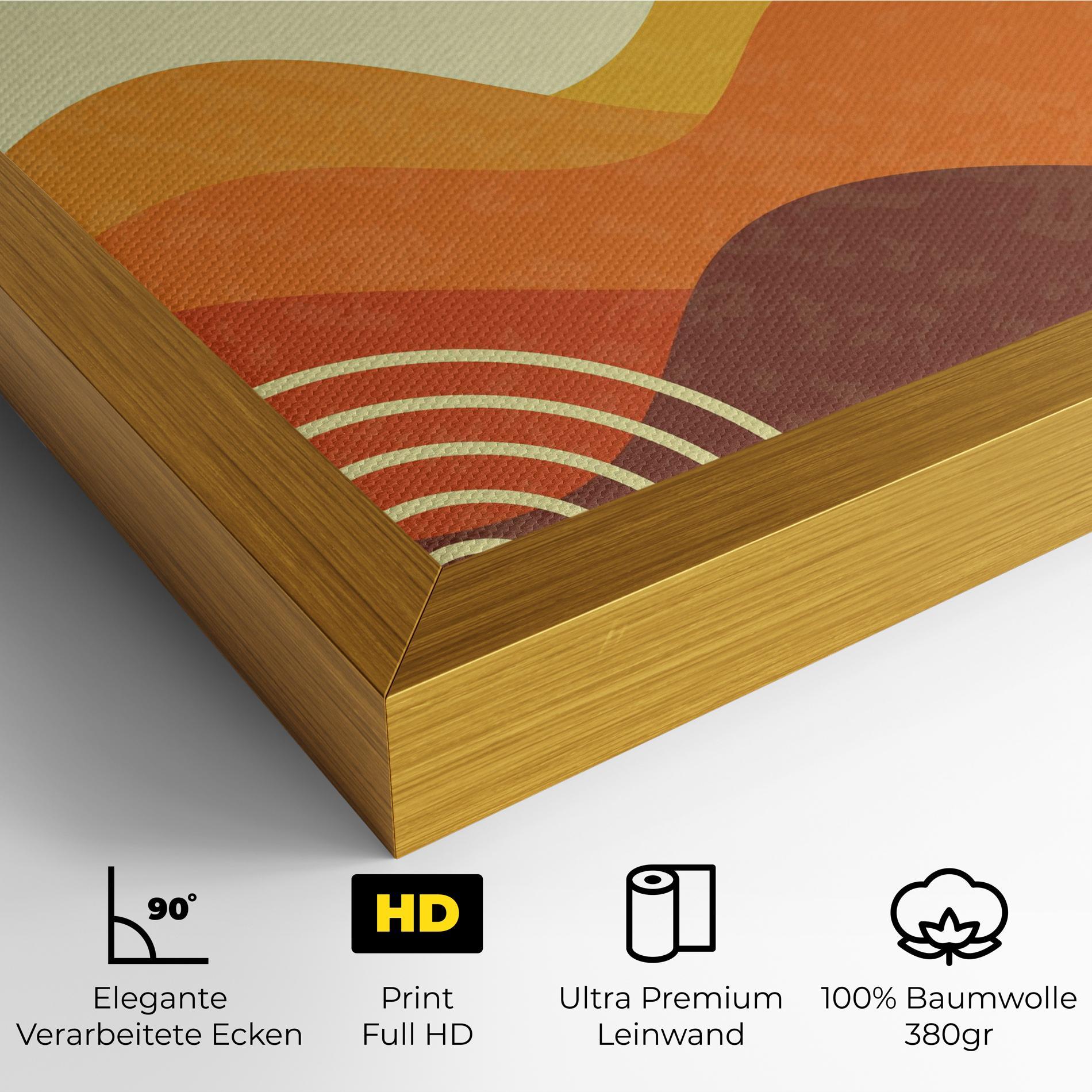 Leinwandbild Minimalist Sunset Art mockup 4