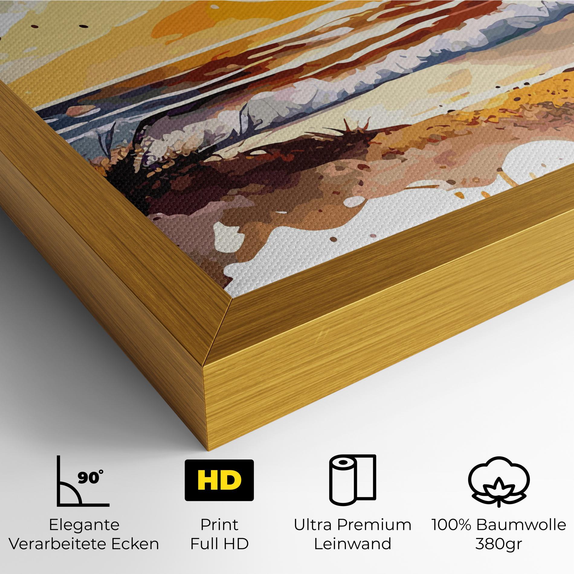 Leinwandbild Sunset Art View mockup 4