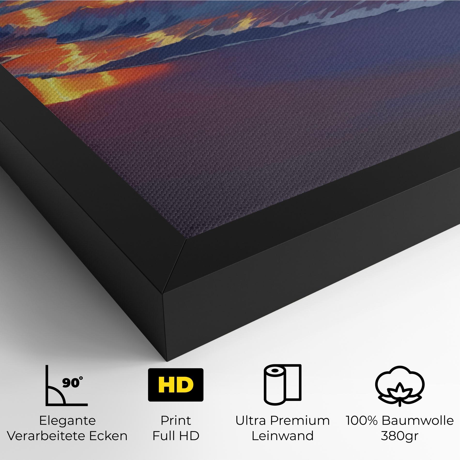 Leinwandbild Dreamy Beach Sunset mockup 4
