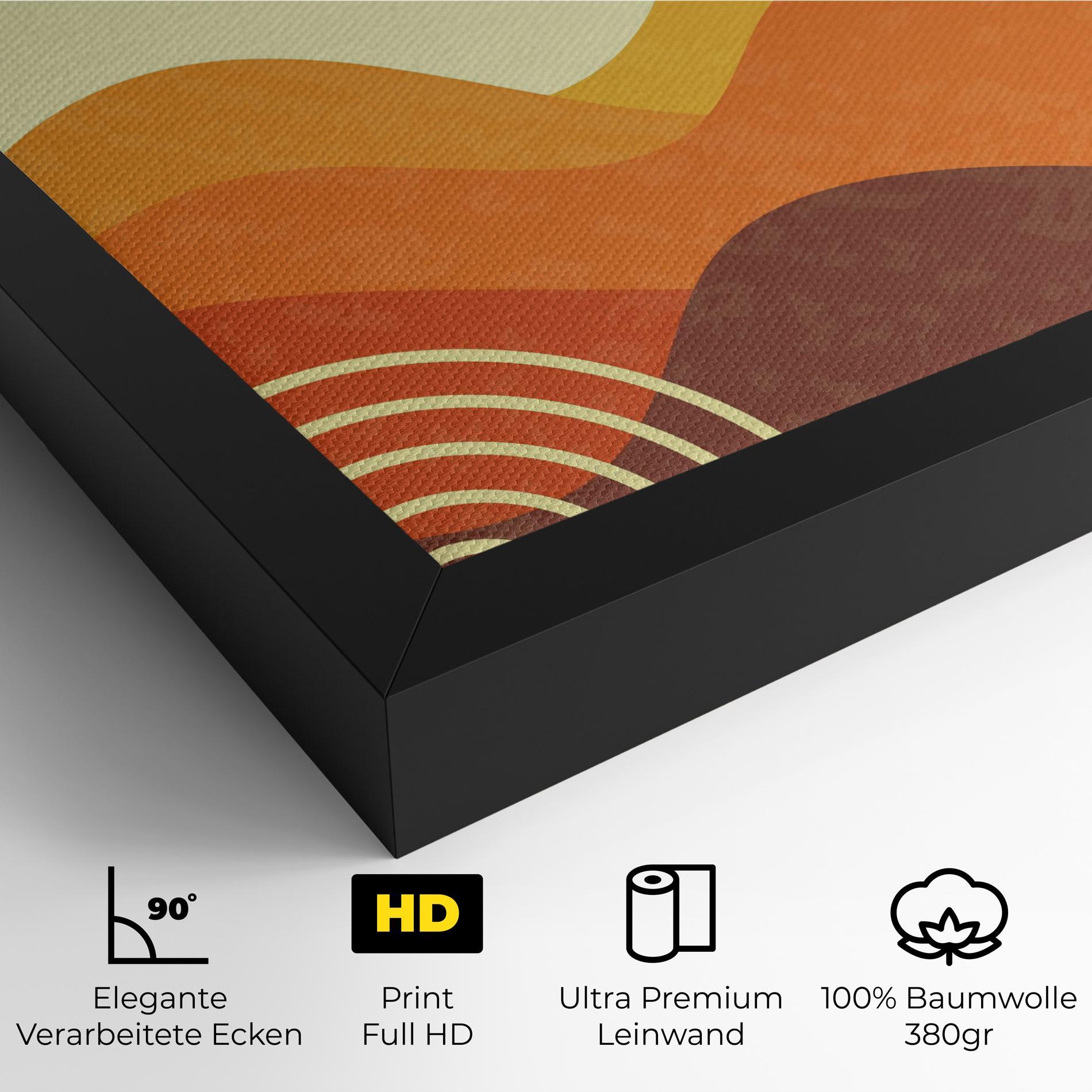 Leinwandbild Minimalist Sunset Art mockup 4