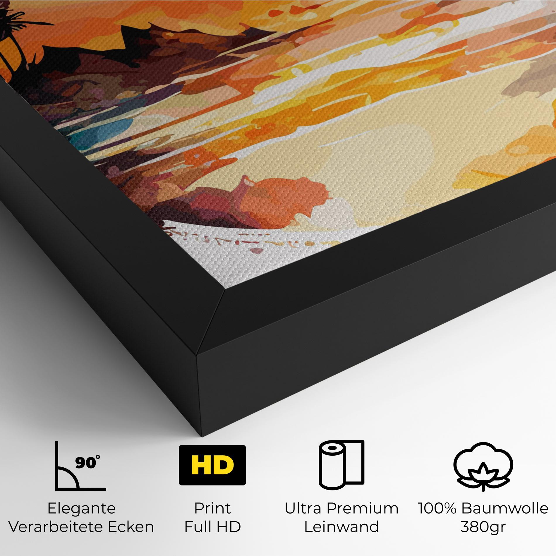 Leinwandbild Sunrise Art mockup 4