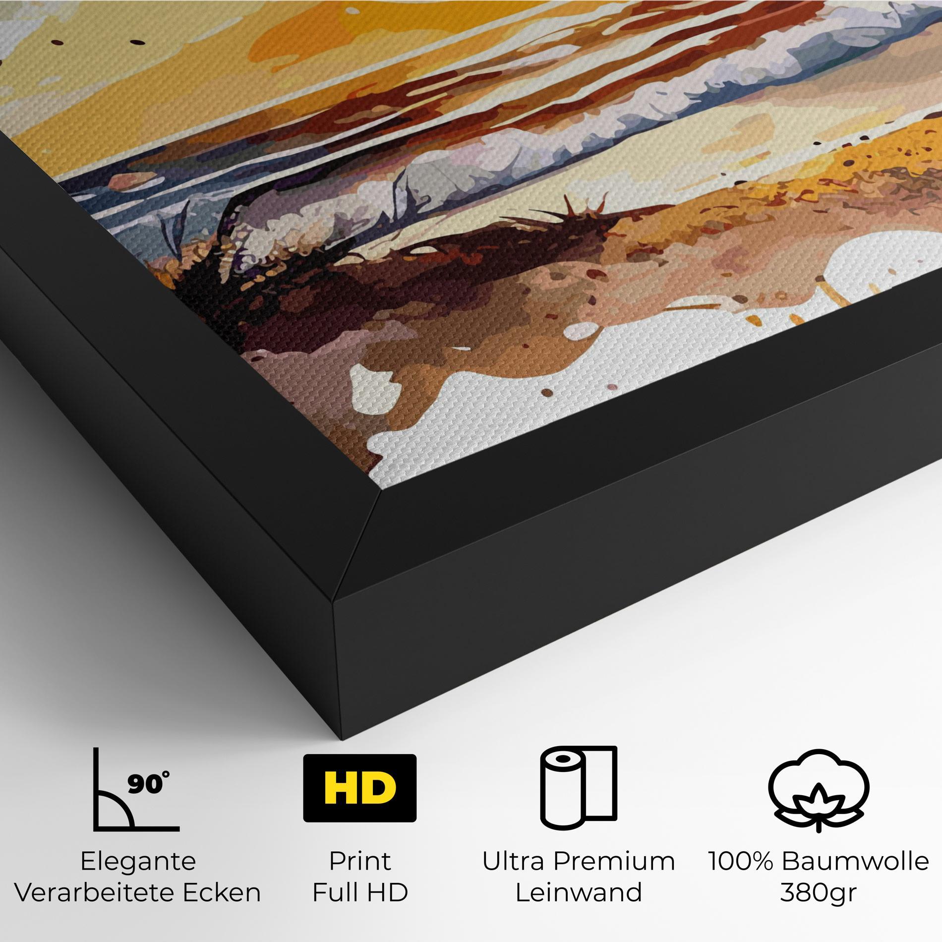 Leinwandbild Sunset Art View mockup 4