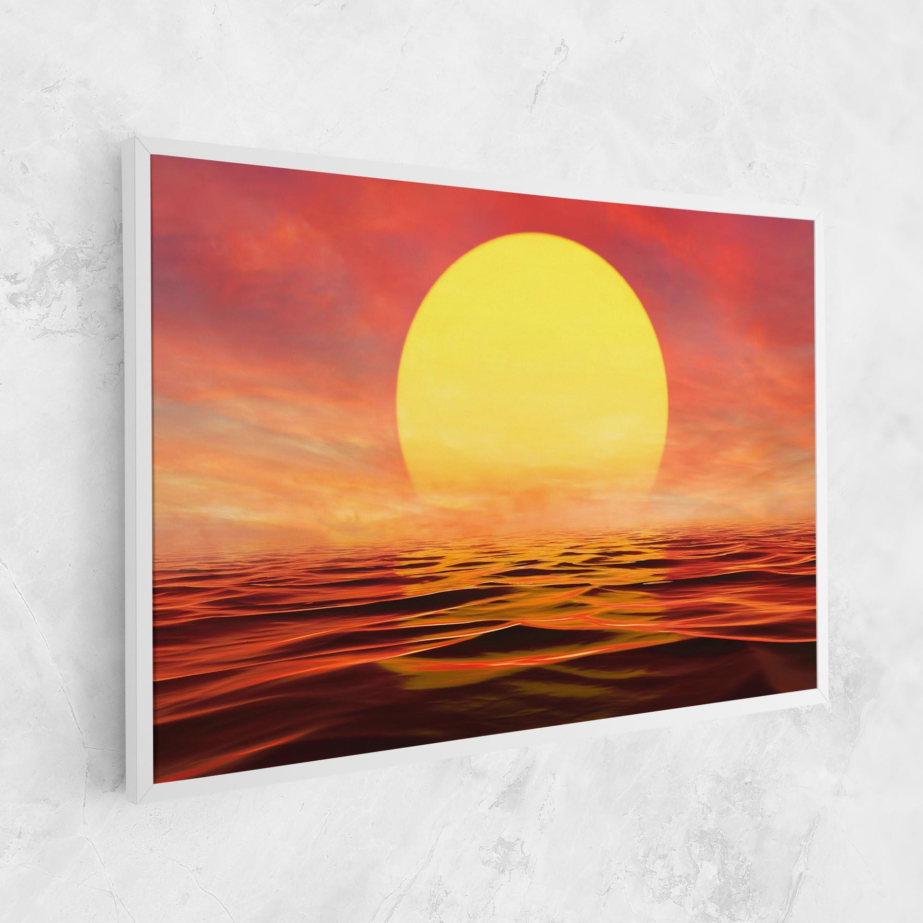 Leinwandbild Clouds Reflection Sky mockup 1