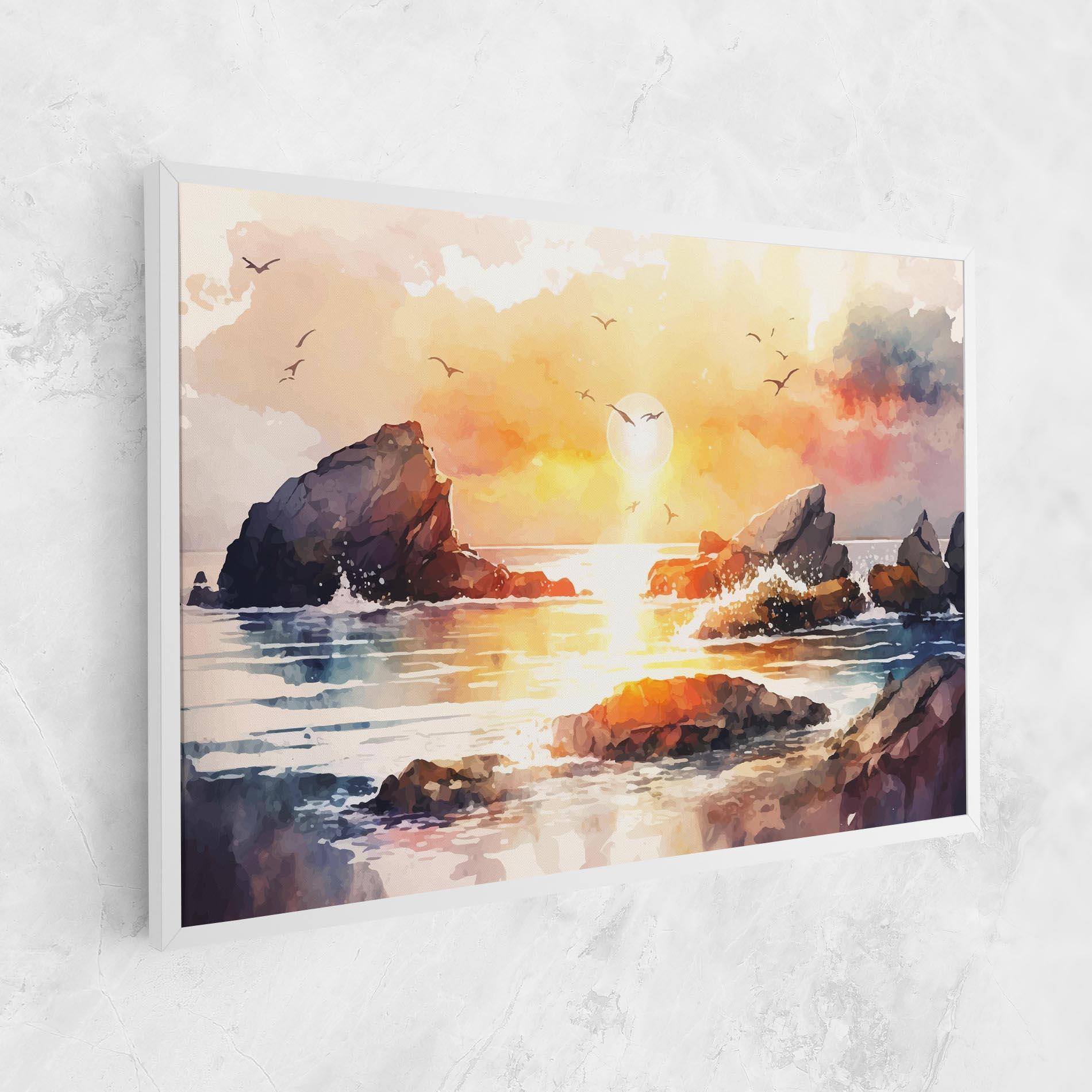 Leinwandbild Pretty Pastel Sunset mockup 1