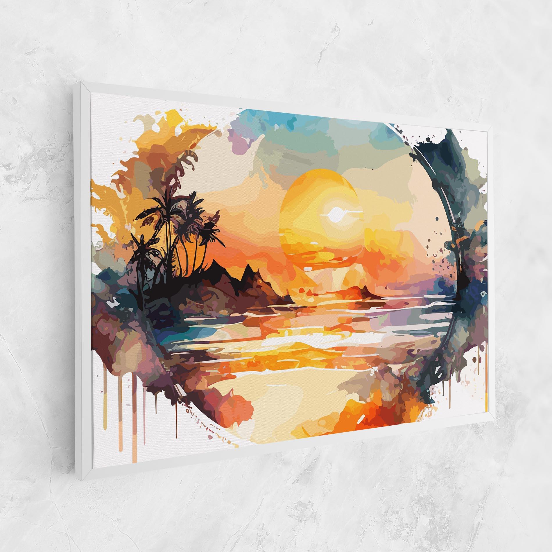Leinwandbild Sunrise Art mockup 1