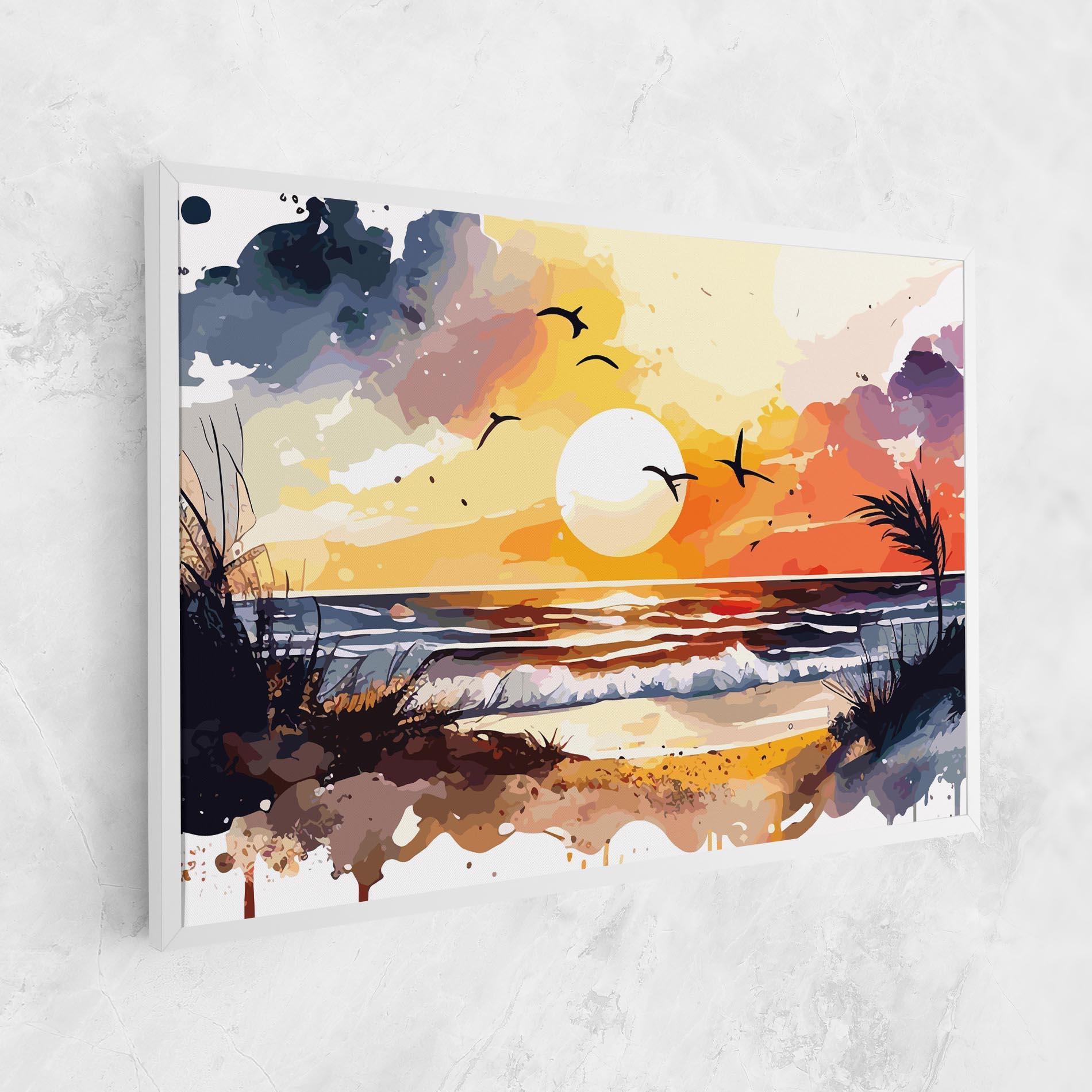Leinwandbild Sunset Art View mockup 1