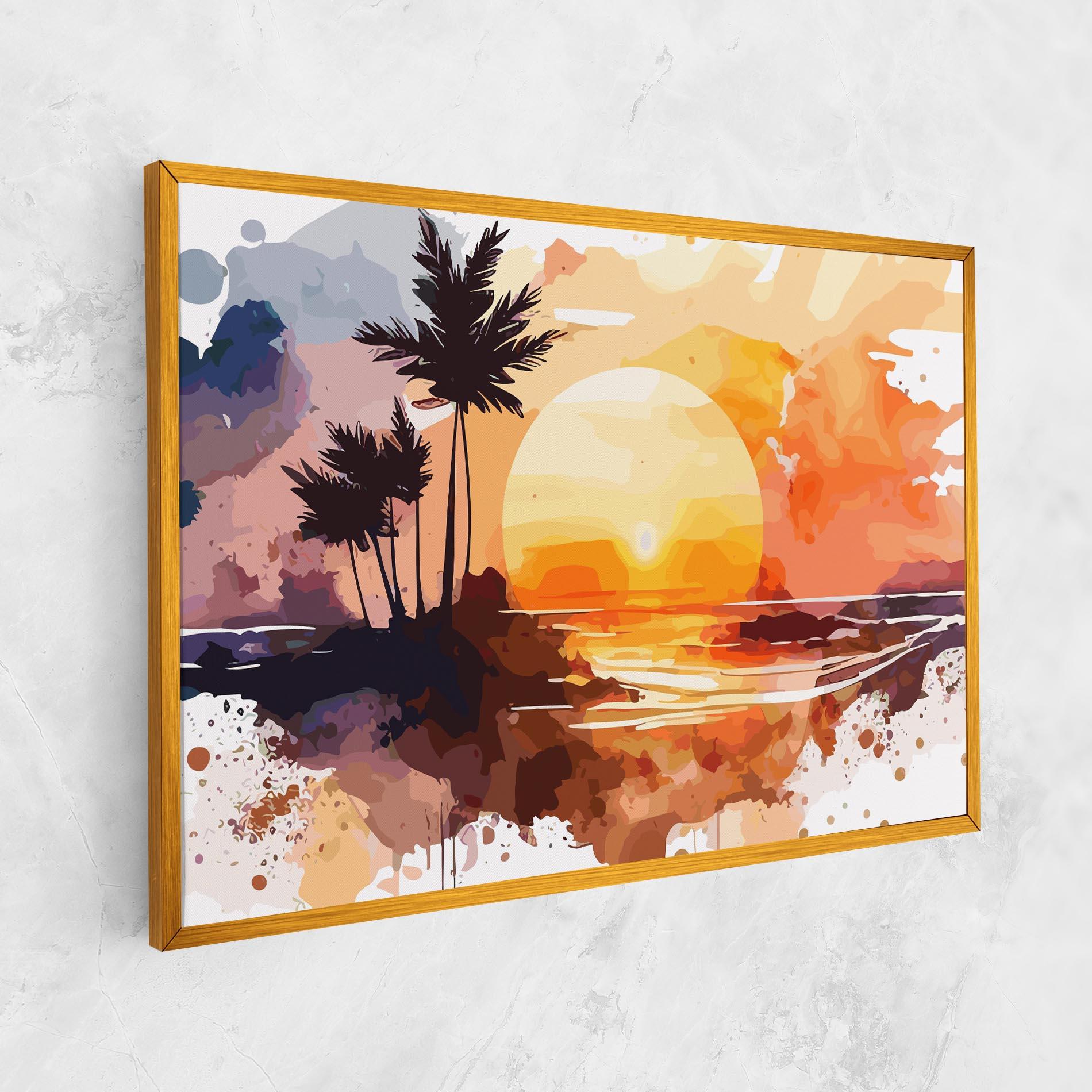 Leinwandbild Beautiful Sunrise mockup 1