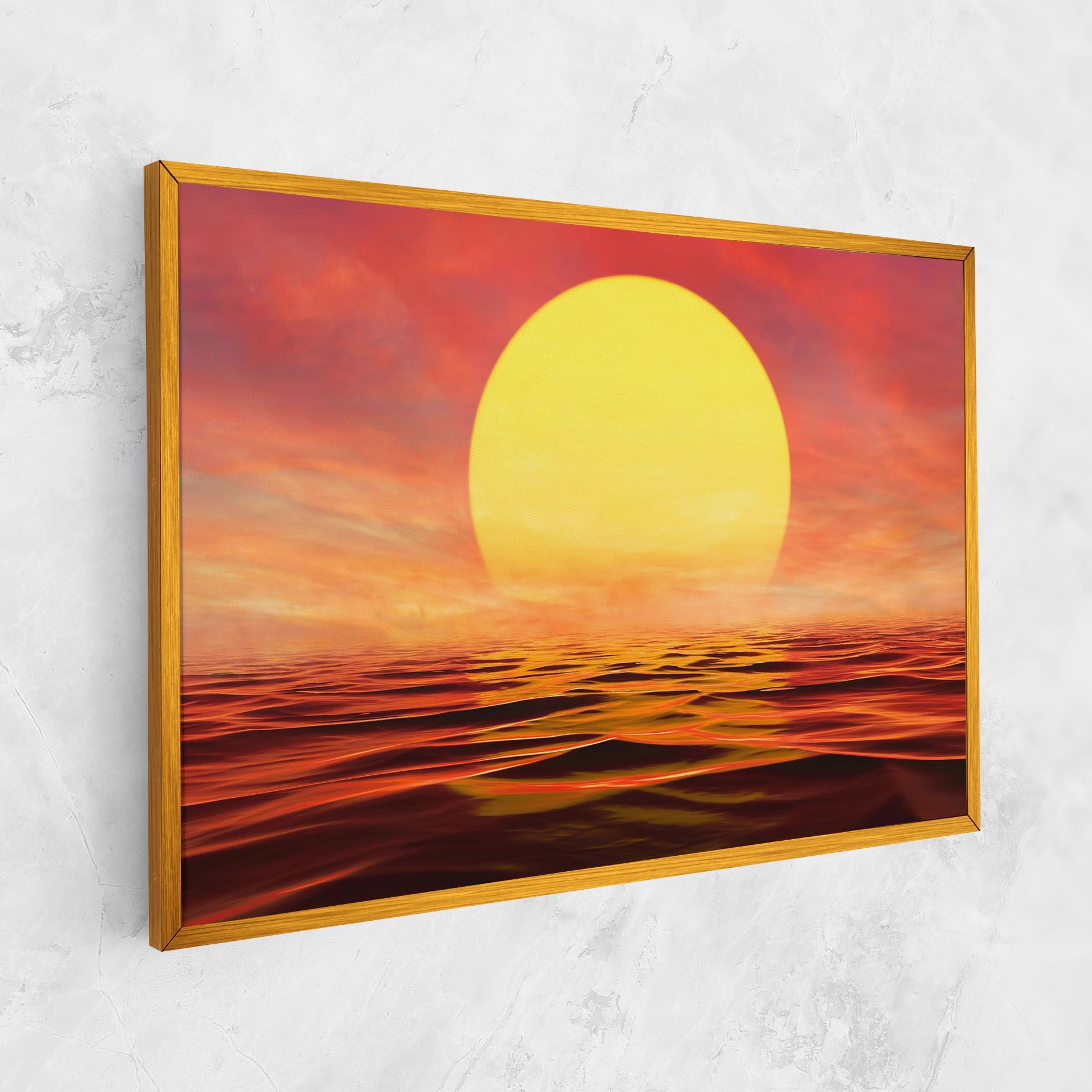 Leinwandbild Clouds Reflection Sky mockup 1