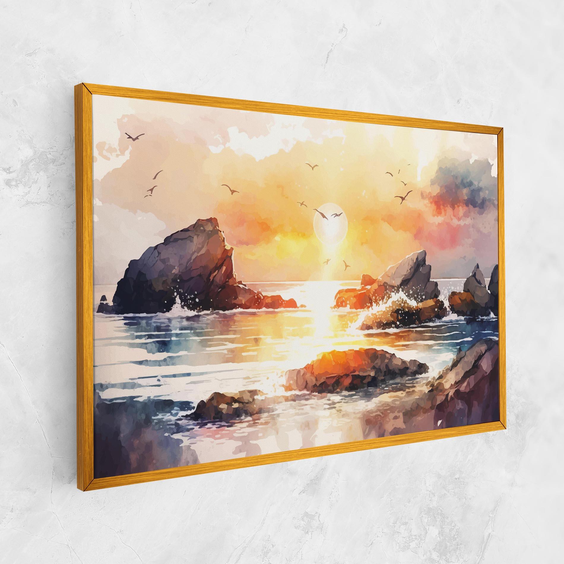 Leinwandbild Pretty Pastel Sunset mockup 1