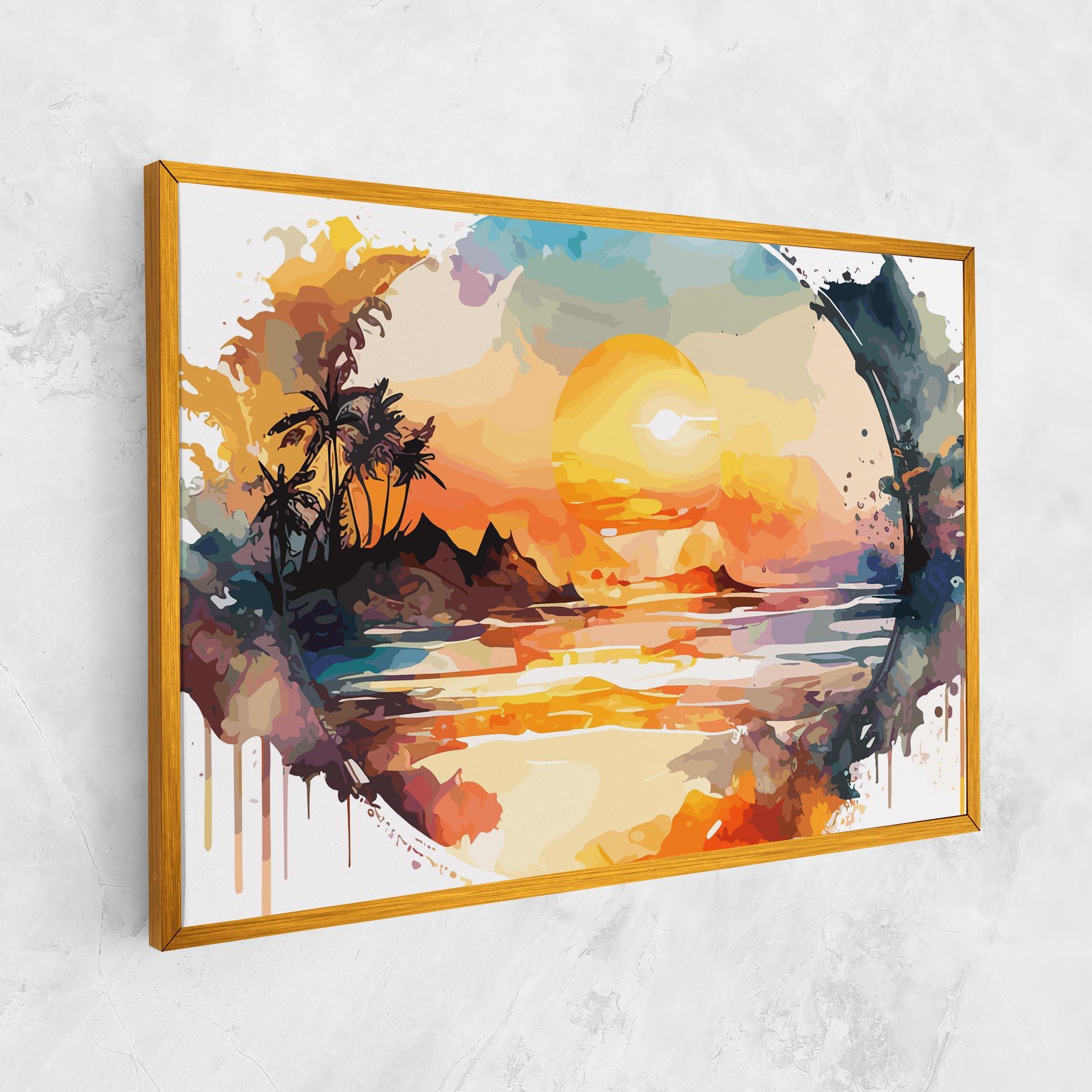 Leinwandbild Sunrise Art mockup 1