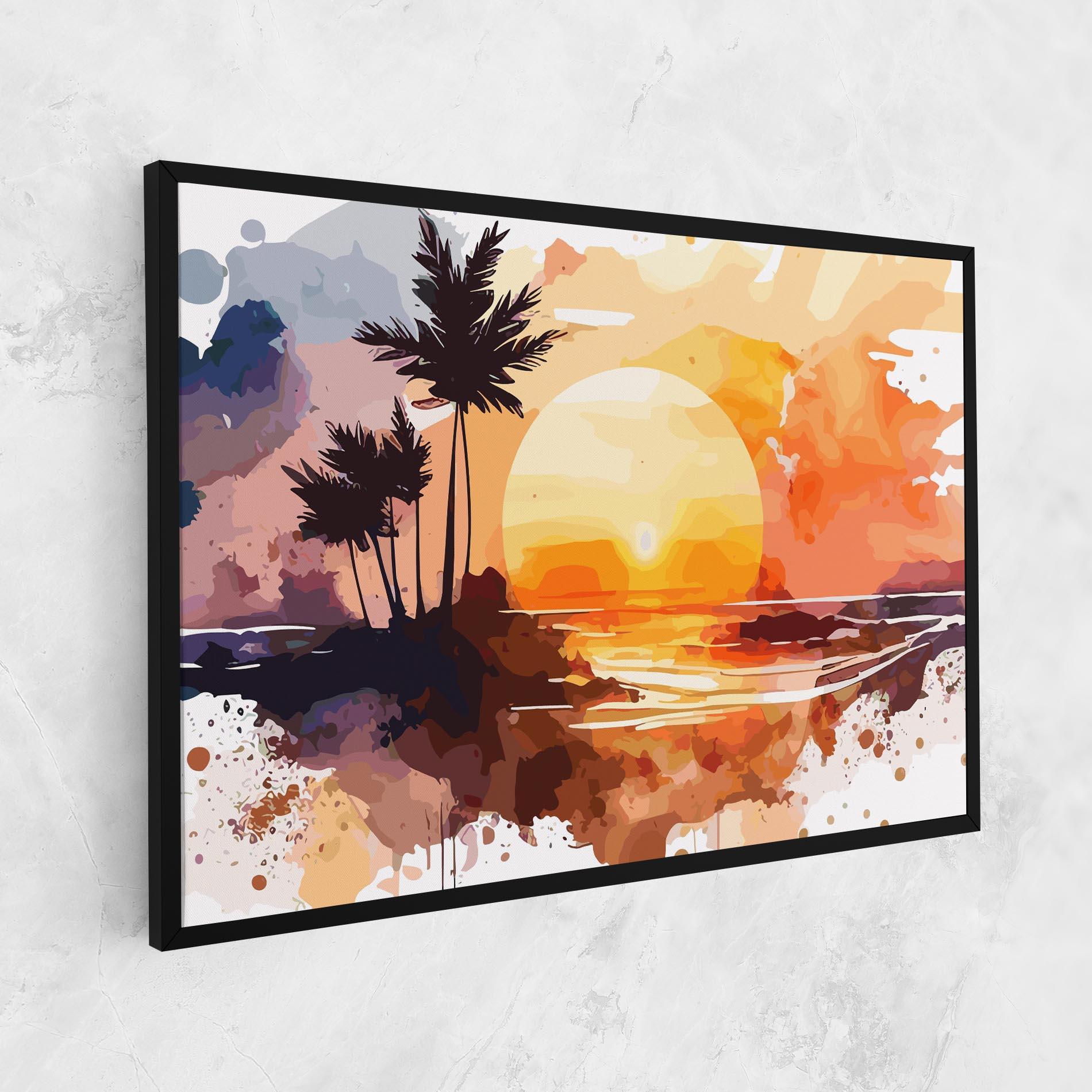 Leinwandbild Beautiful Sunrise mockup 1