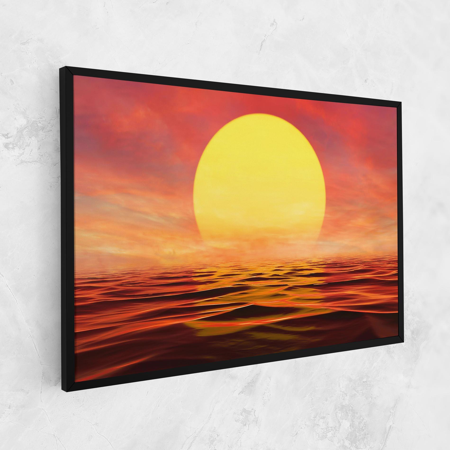 Leinwandbild Clouds Reflection Sky mockup 1