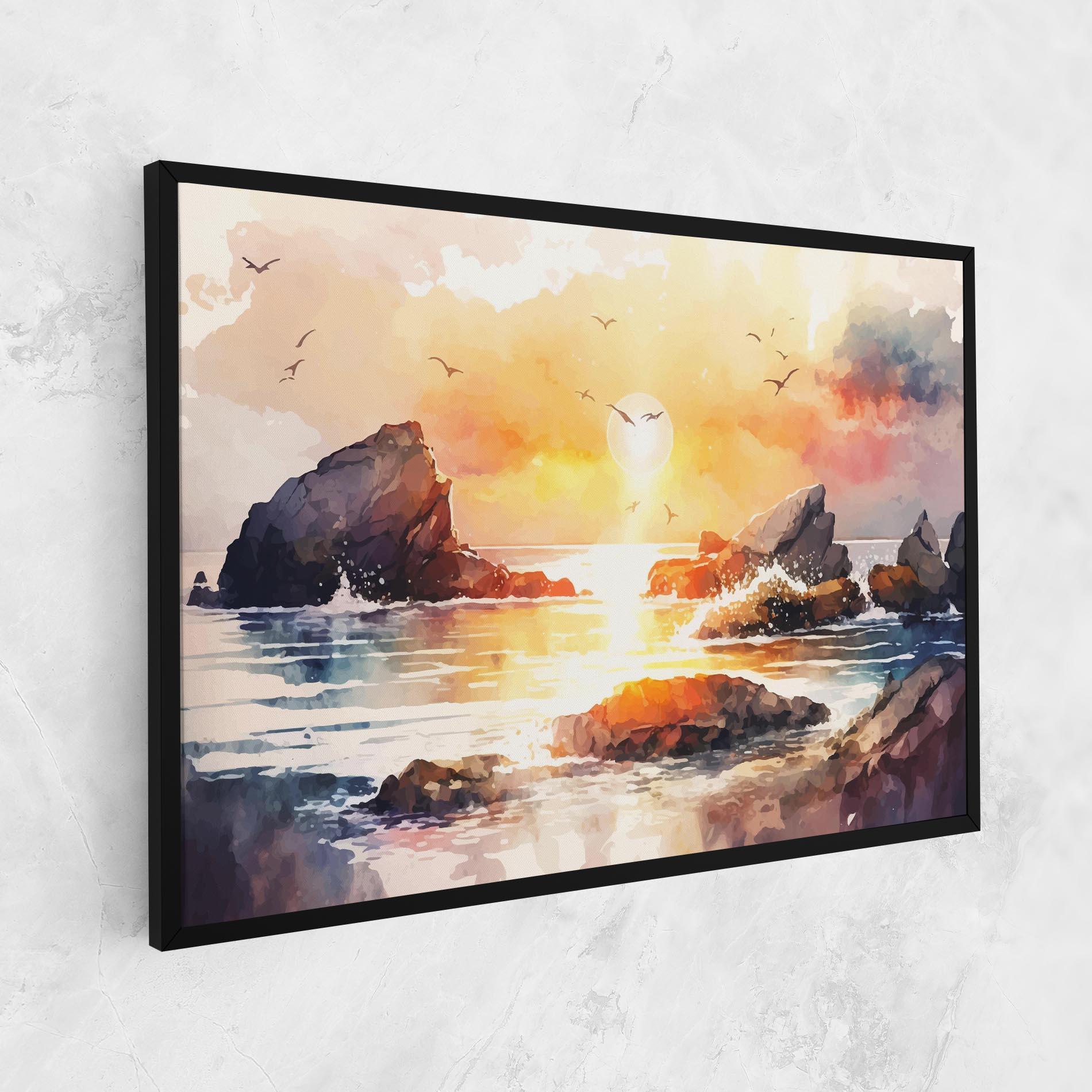 Leinwandbild Pretty Pastel Sunset mockup 1