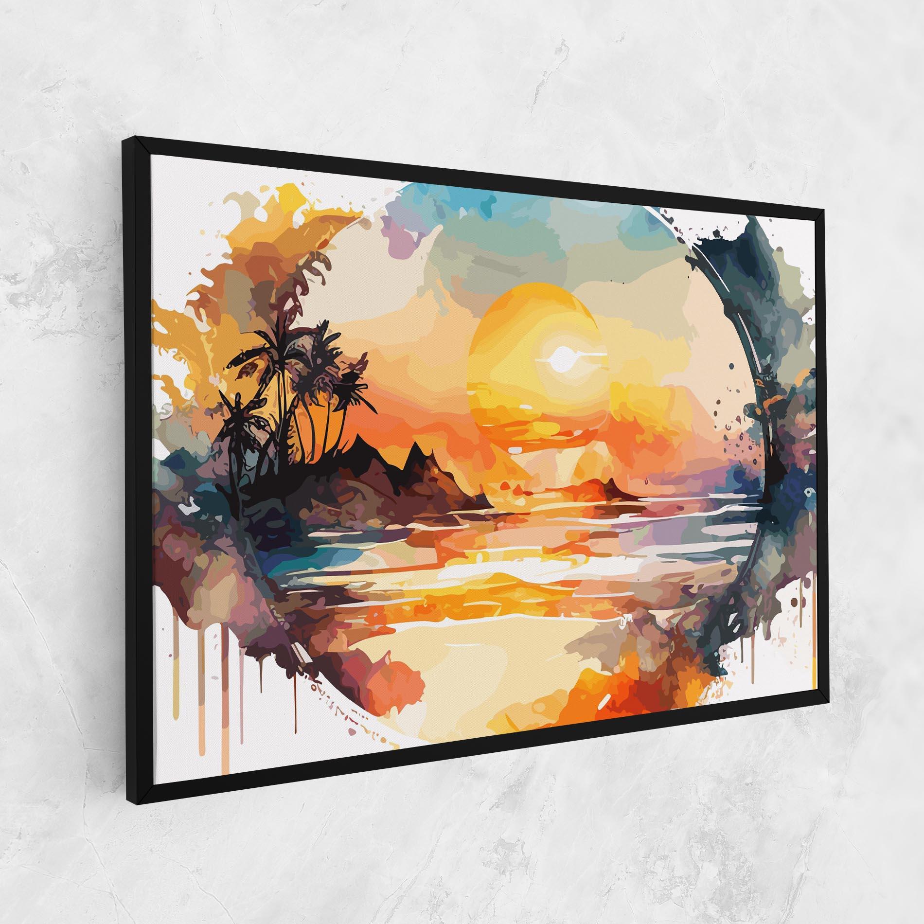 Leinwandbild Sunrise Art mockup 1