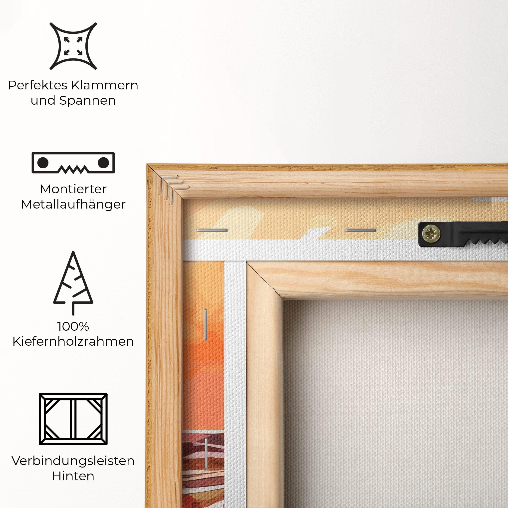 Leinwandbild Beautiful Sunrise mockup 5