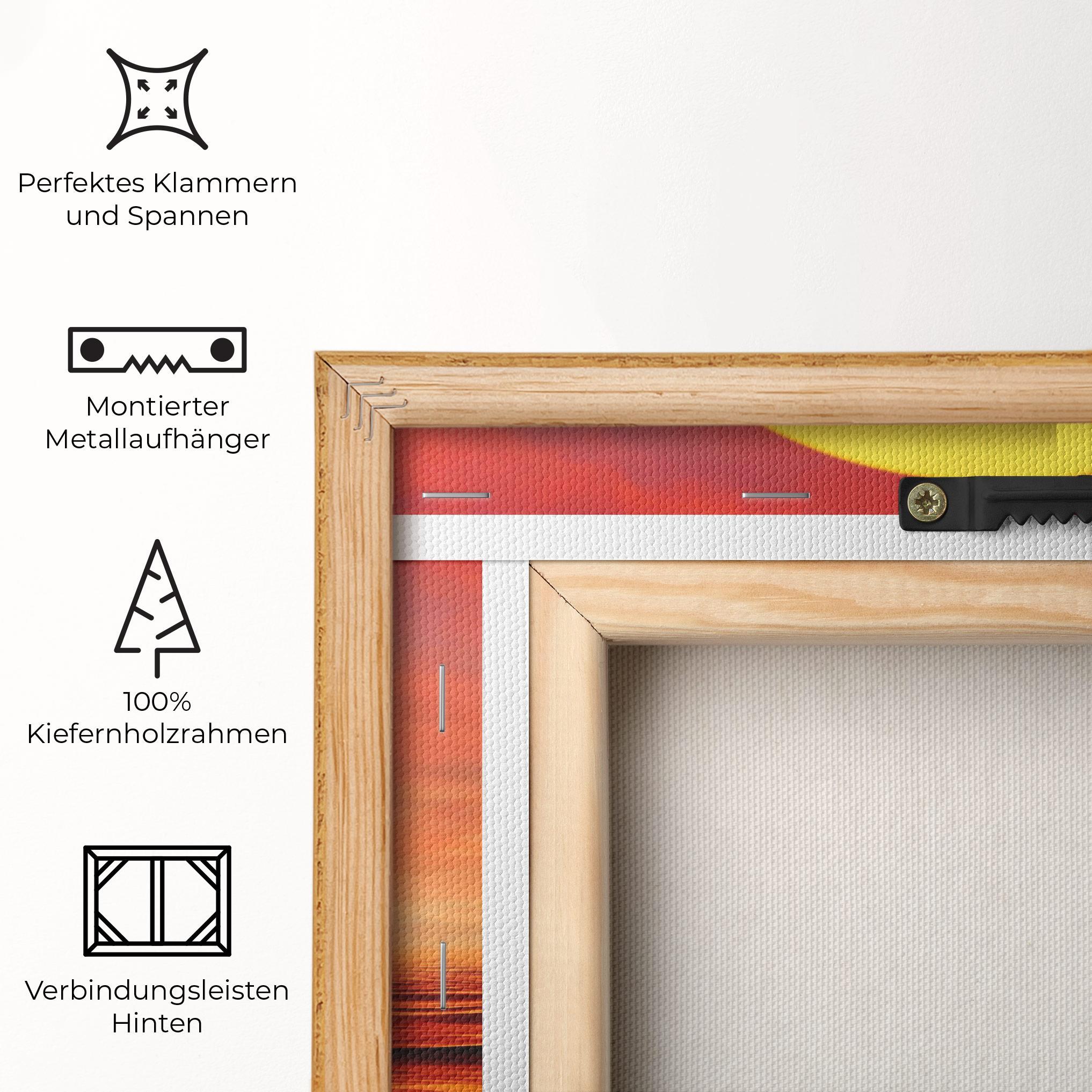 Leinwandbild Clouds Reflection Sky mockup 5